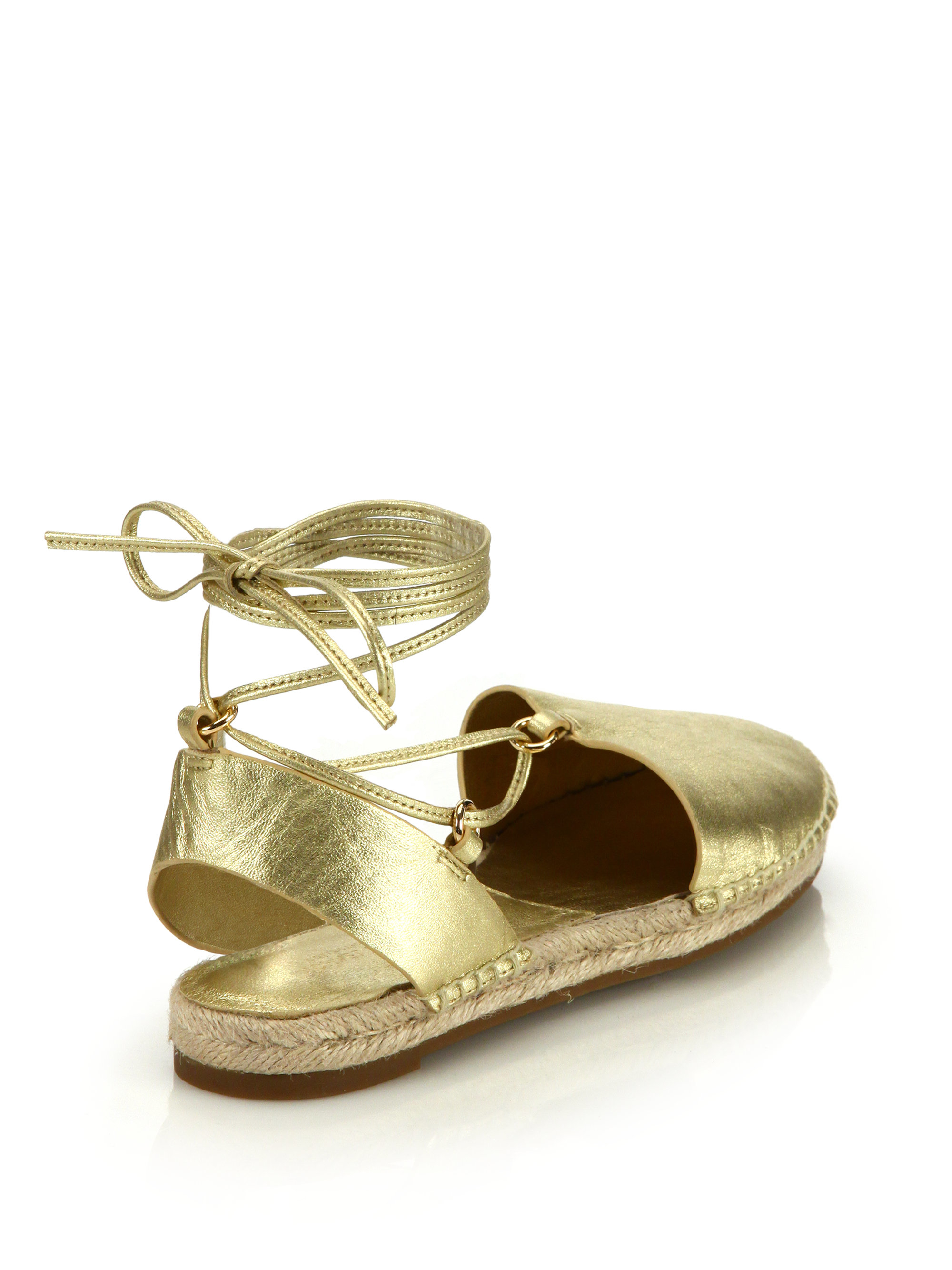 lace espadrilles flats