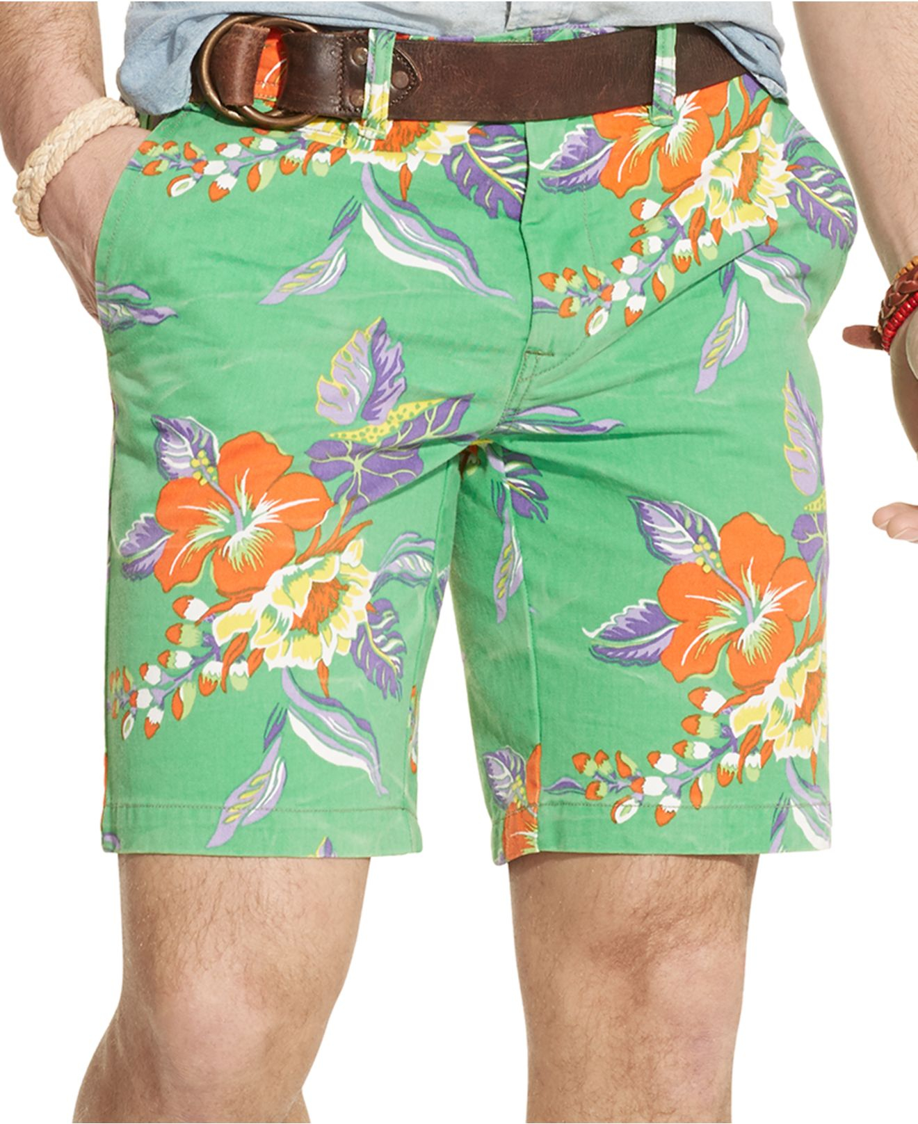 Polo ralph lauren Classic-fit Floral Maritime Shorts in Green for Men