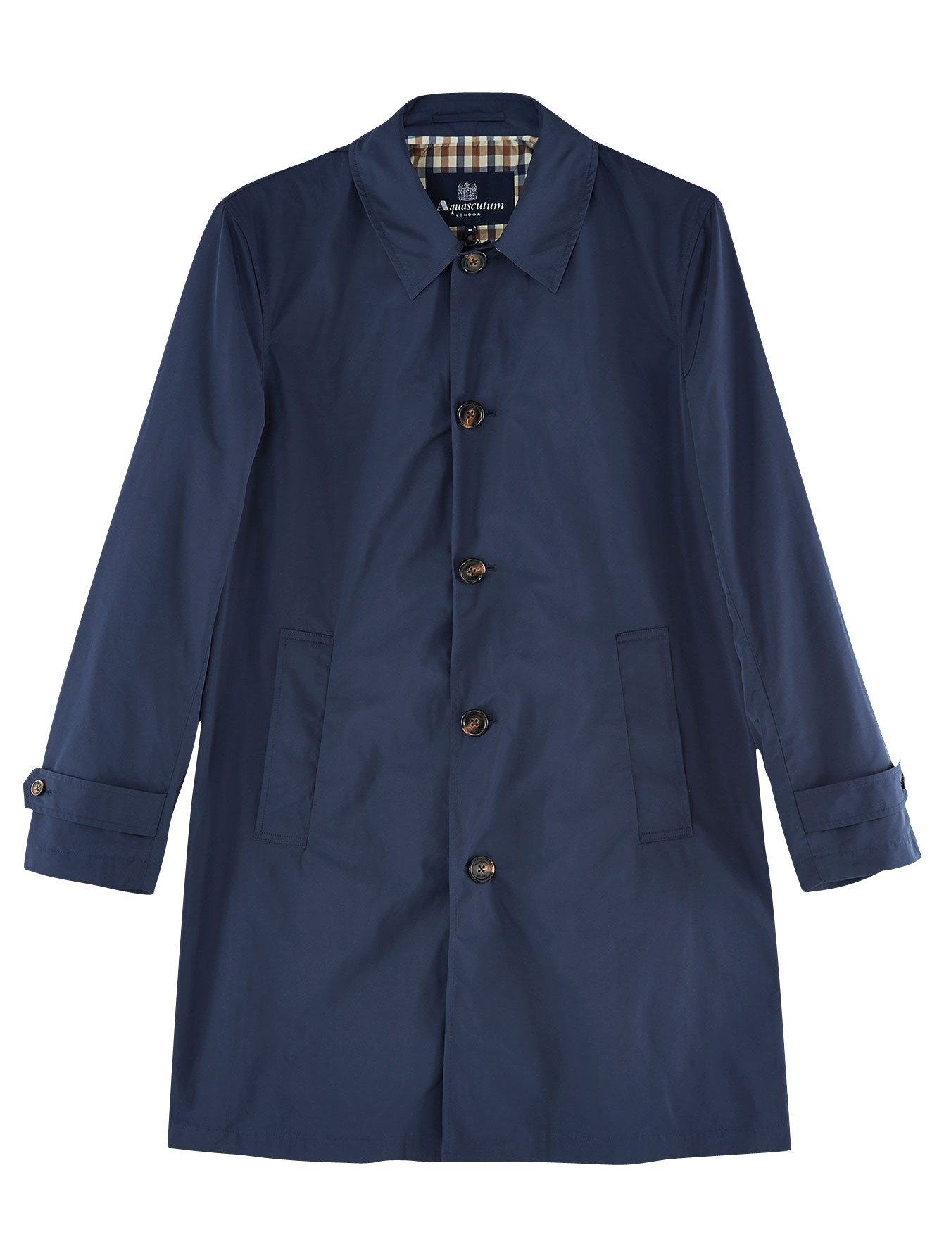Aquascutum Waterfield Hooded Coat in Blue for Men | Lyst UK
