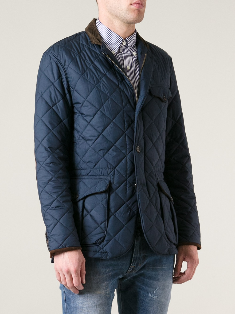 Polo Ralph Lauren Quilted Jacket in Blue for Men - Lyst