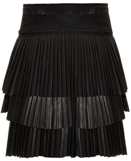 Tiered leather dress clearance