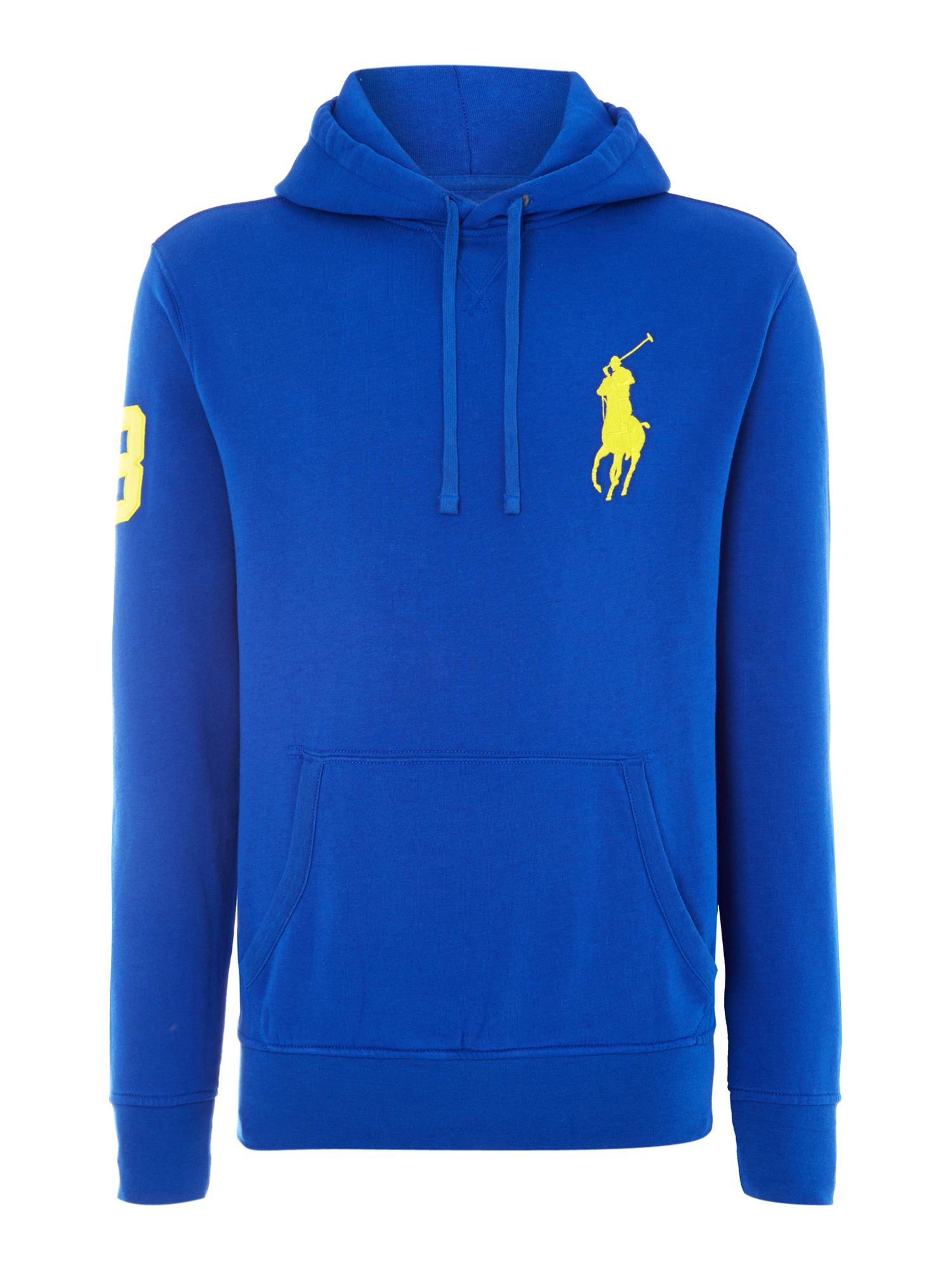 Polo ralph lauren Big Pony Player Fleece Hooded Sweatshirt in Blue for ...