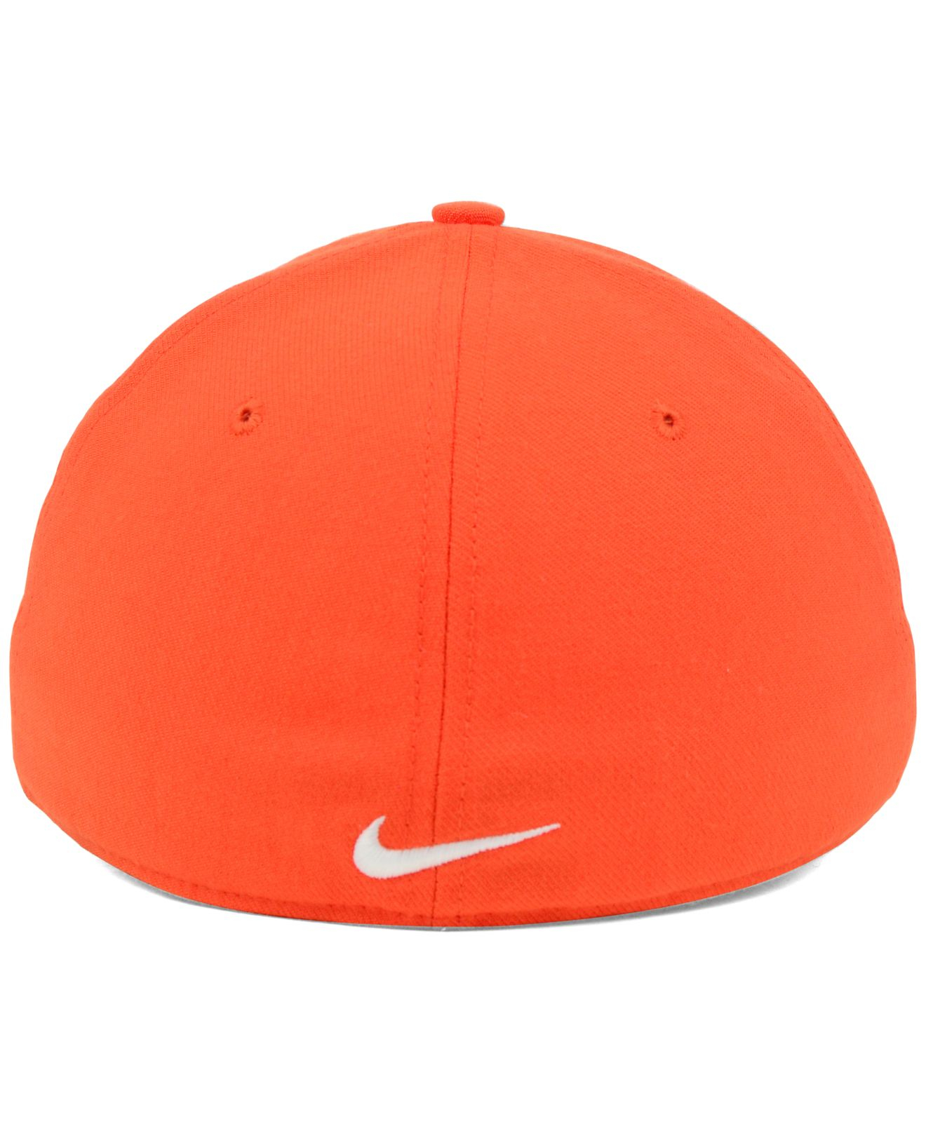 Nike Clemson Tigers Dri-Fit Swooshflex Cap in Orange for Men | Lyst