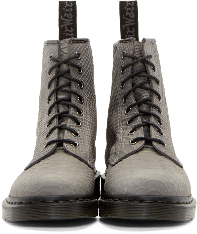 dr martens python grey