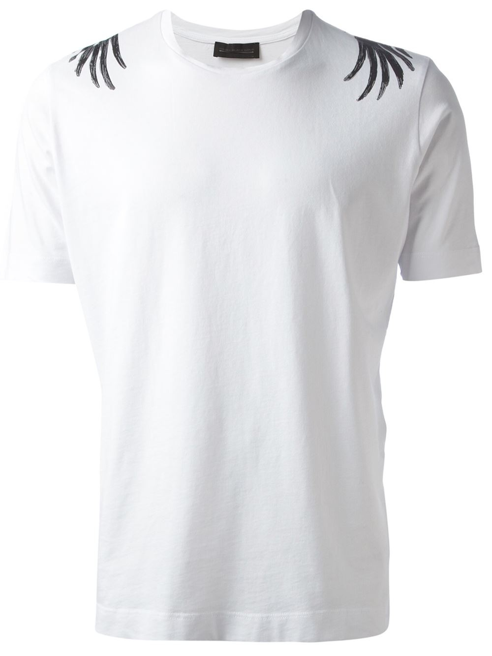 Diesel Black Gold Eagle Print Tshirt in 