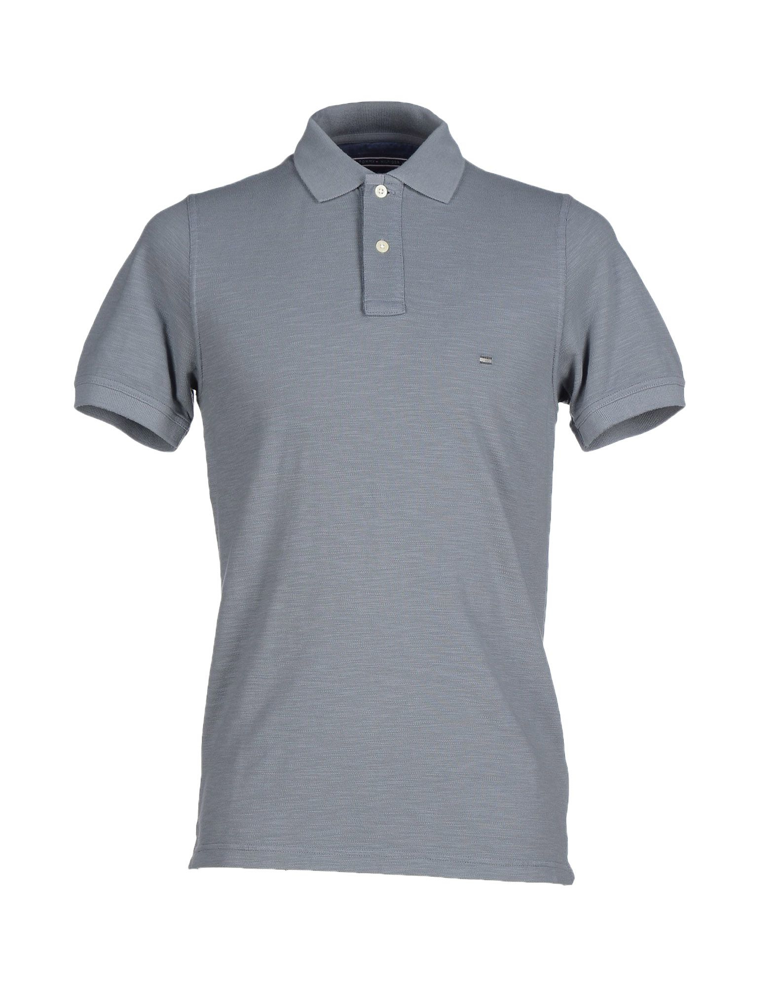 Tommy Hilfiger Cotton Polo Shirt in Grey (Gray) for Men Lyst
