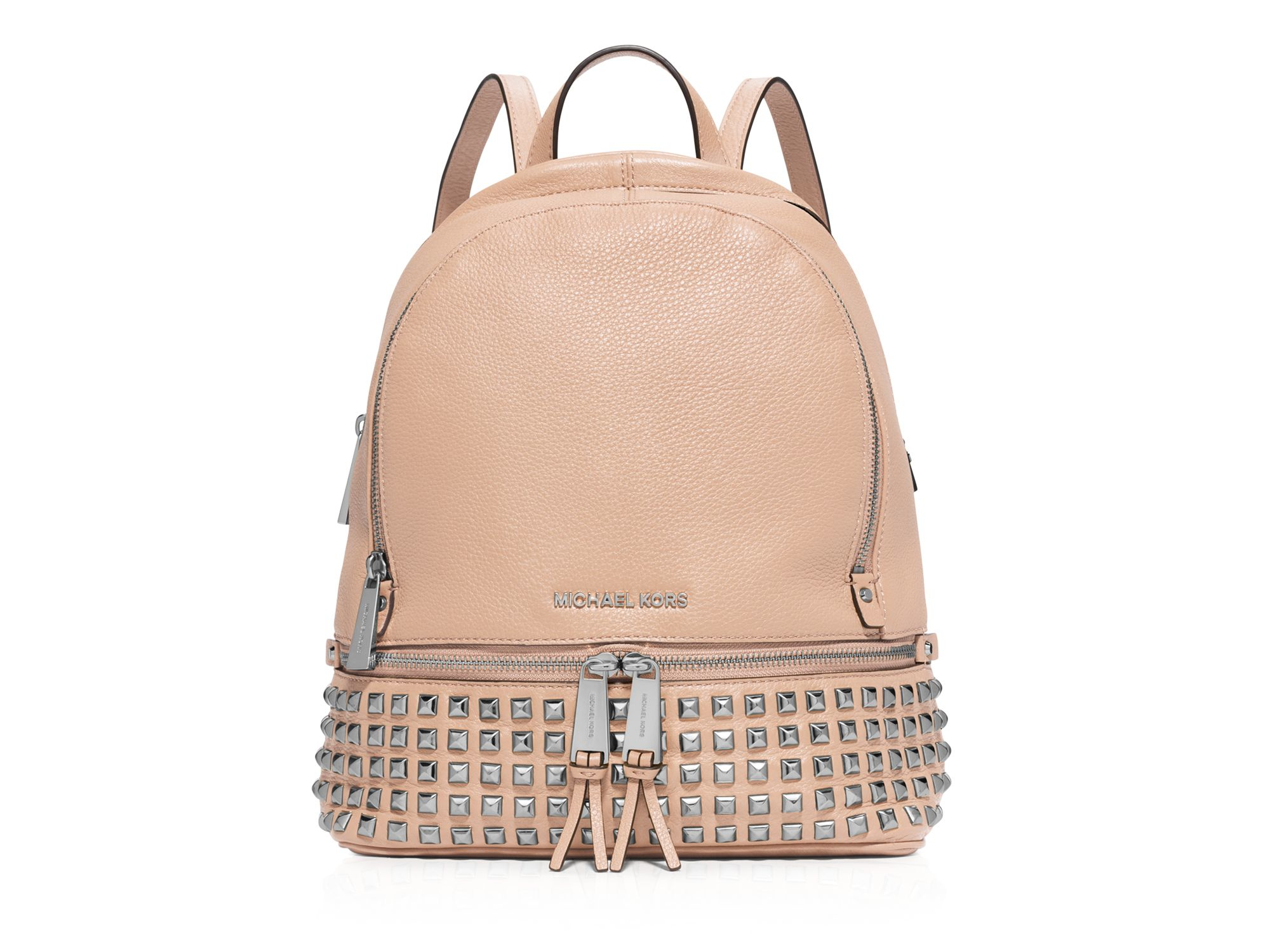 rhea zip studded backpack