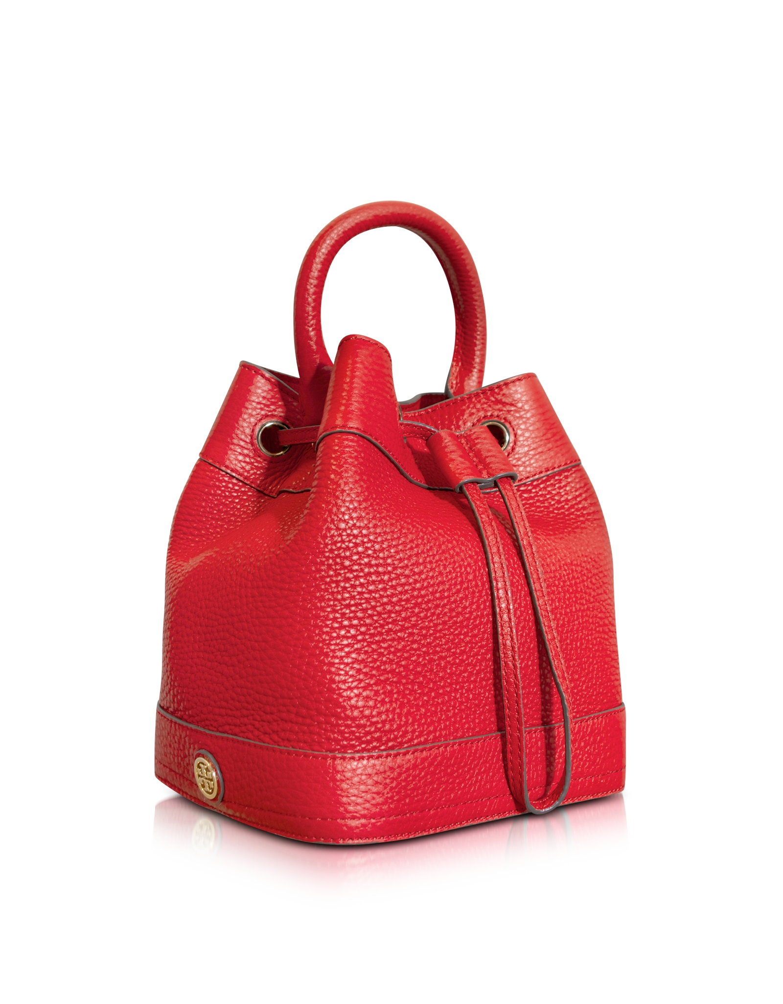 tory burch red bucket bag