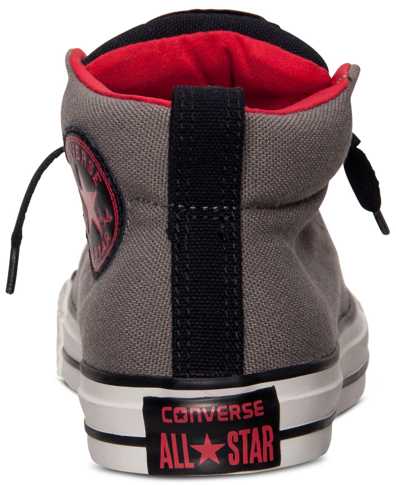 Converse Men'S Chuck Taylor Street Mid Casual Sneakers From Finish Line in  Gray for Men | Lyst