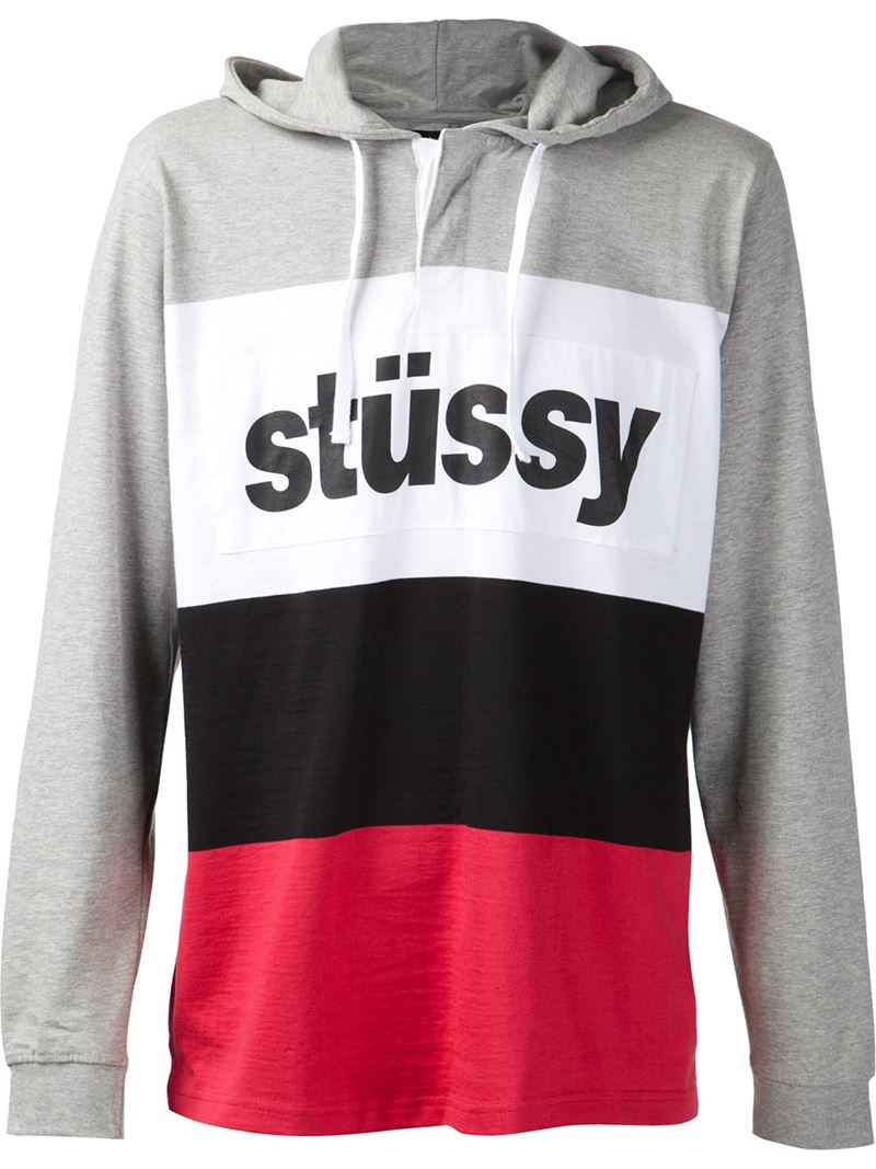 red stussy jumper