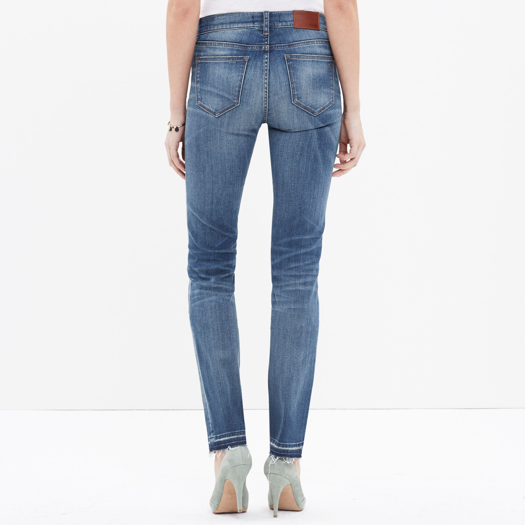Madewell Tall Alley Straight Jeans: Drop-hem Edition in Blue - Lyst
