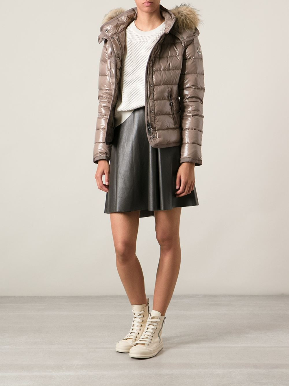 Moncler Armoise Jacket in Brown - Lyst