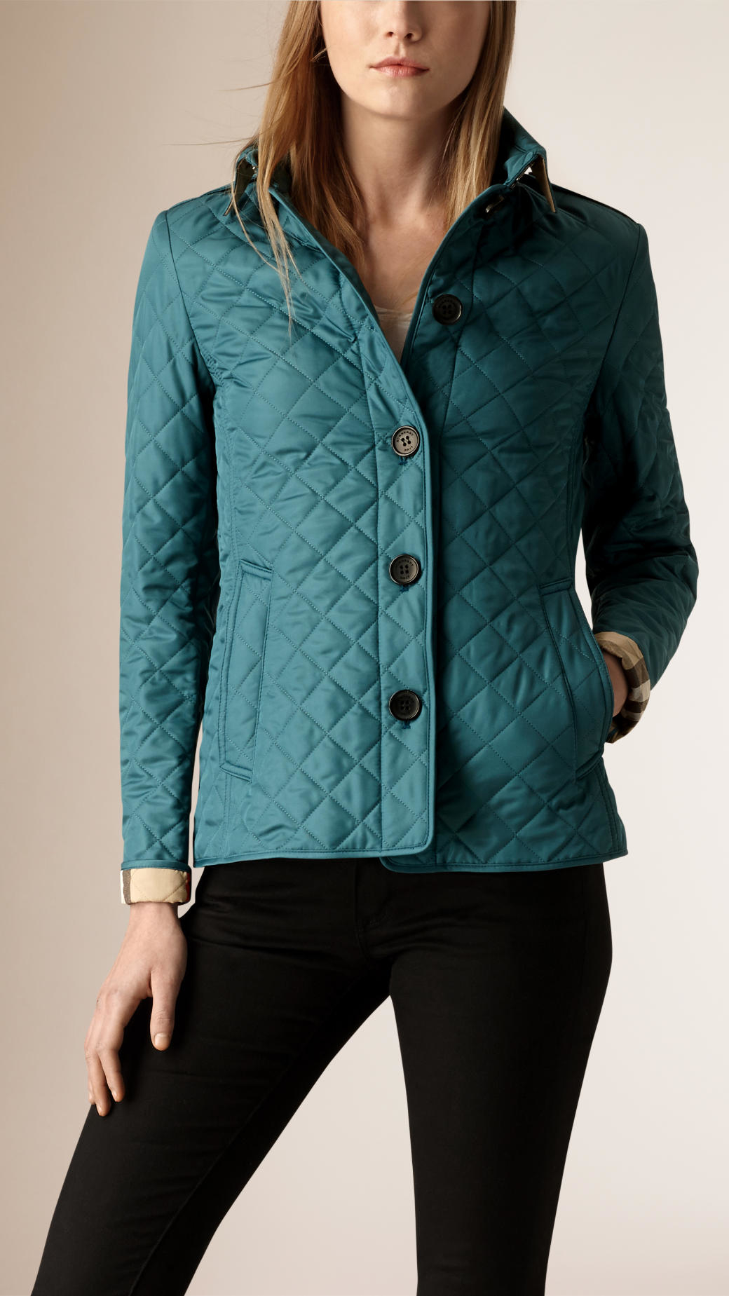 diamond quilted jacket burberry