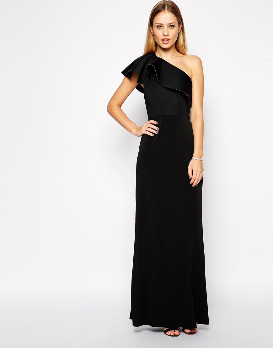 Buy asos one shoulder black dress> OFF-72%