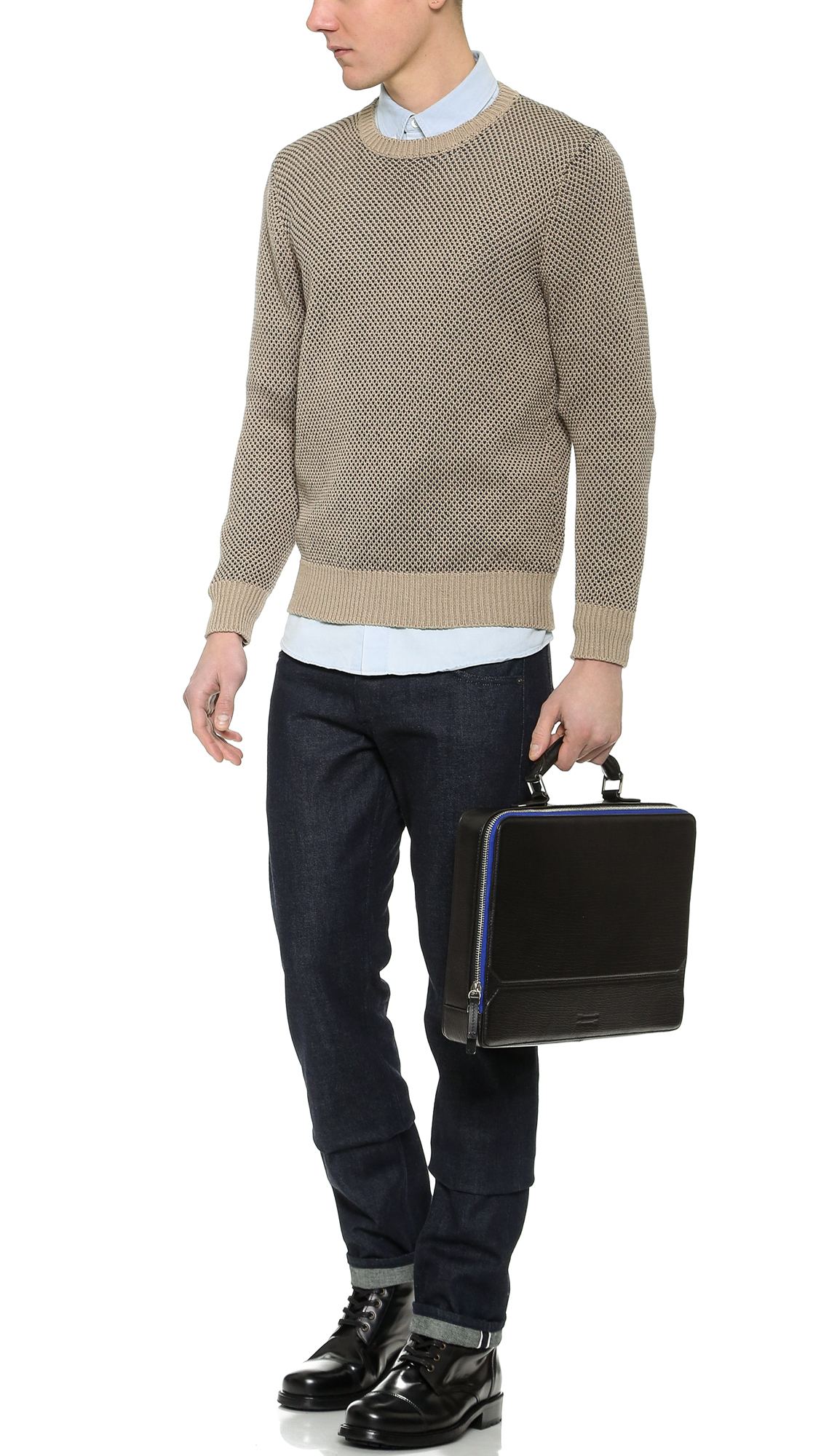 ben minkoff eton leather laptop briefcase