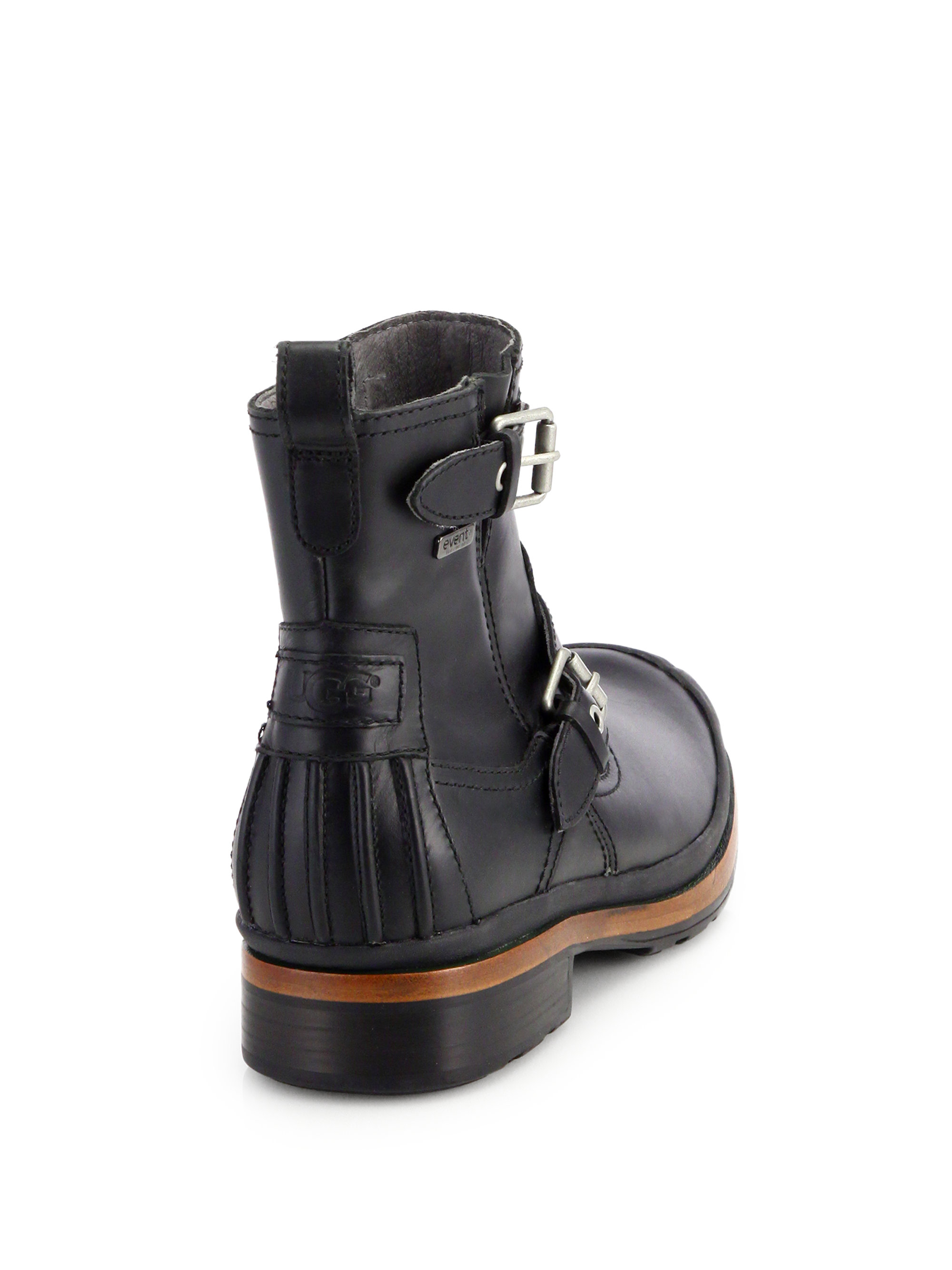 ugg black buckle boots
