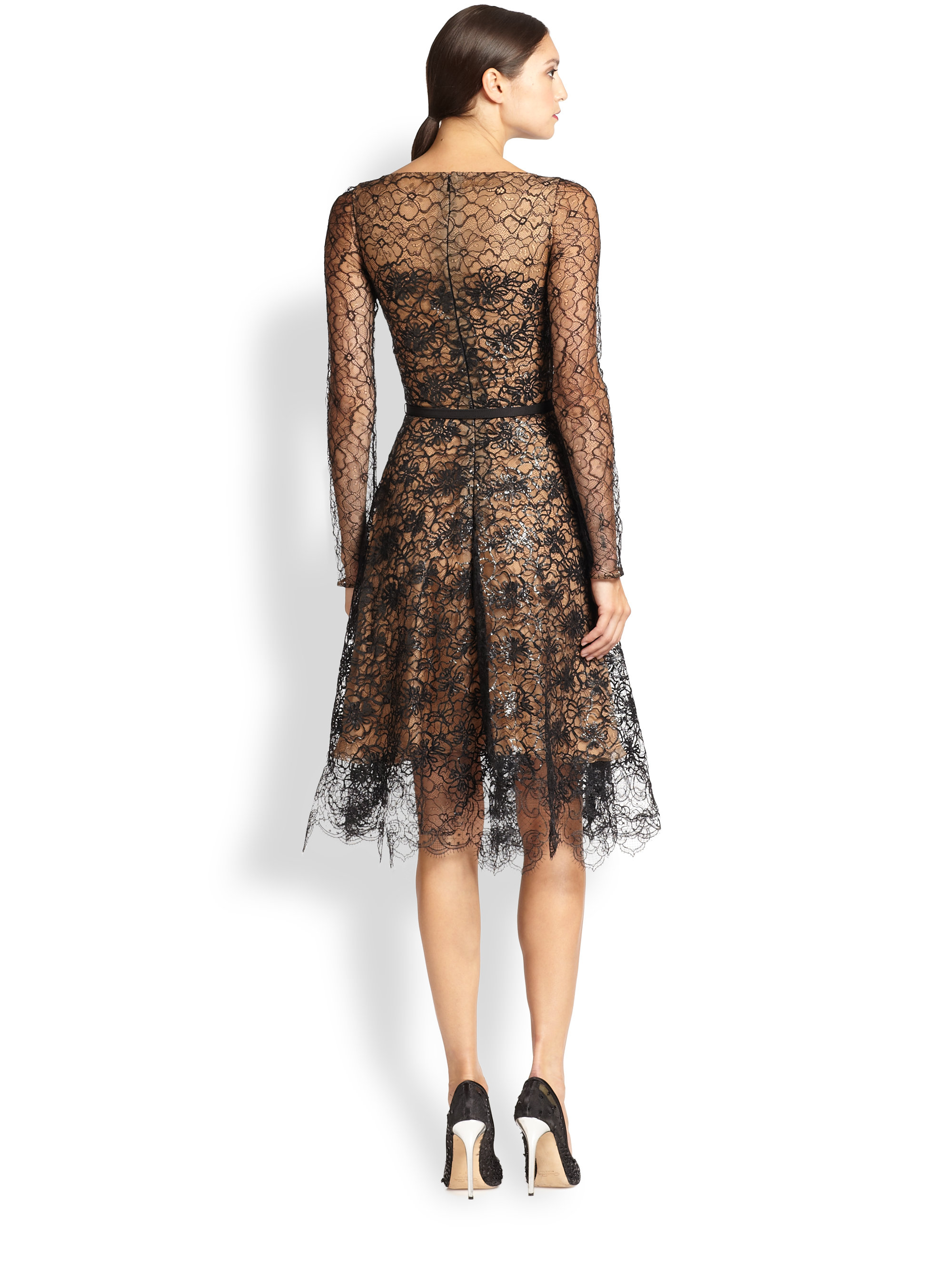 oscar de la renta black gown
