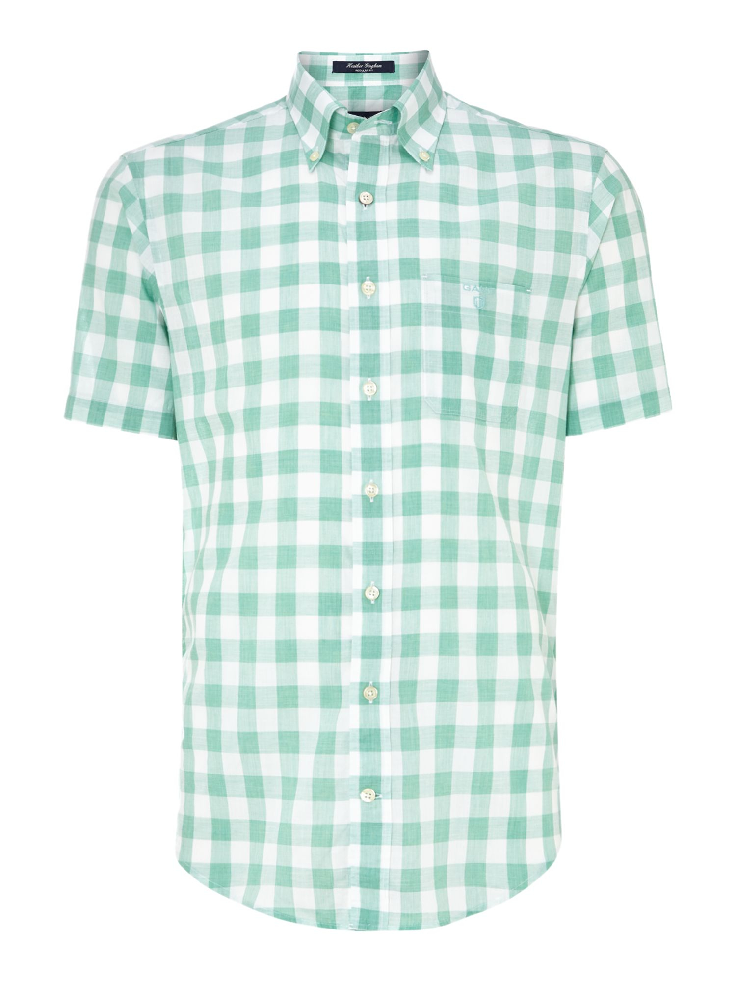 GANT Short Sleeve Gingham Shirt in Cobalt (Blue) for Men Lyst