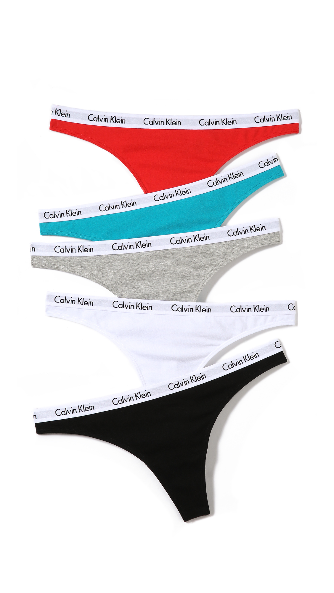 Calvin Klein Carousel Thong 5 Pack - Multi