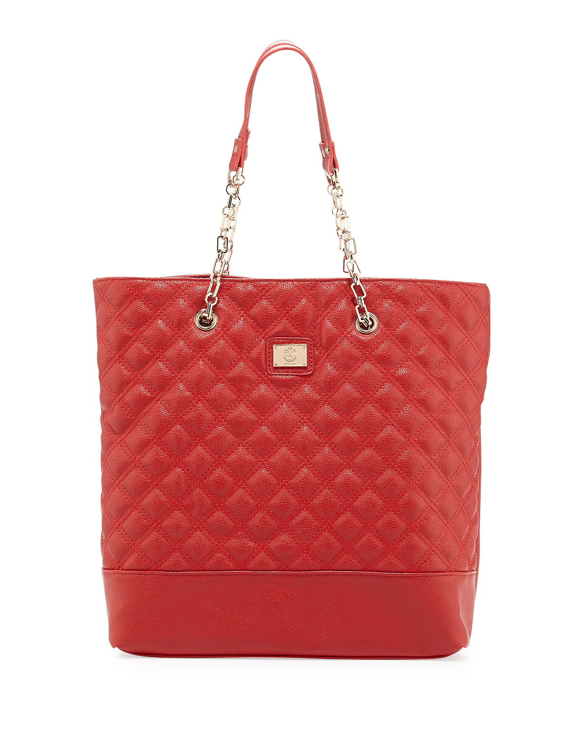 Lyst - Christian Lacroix Lucile Quilted Faux Leather Tote Bag Red in Red