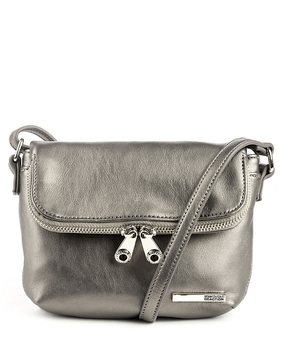 cole reaction Wooster Street Leather Foldover Crossbody Bag in