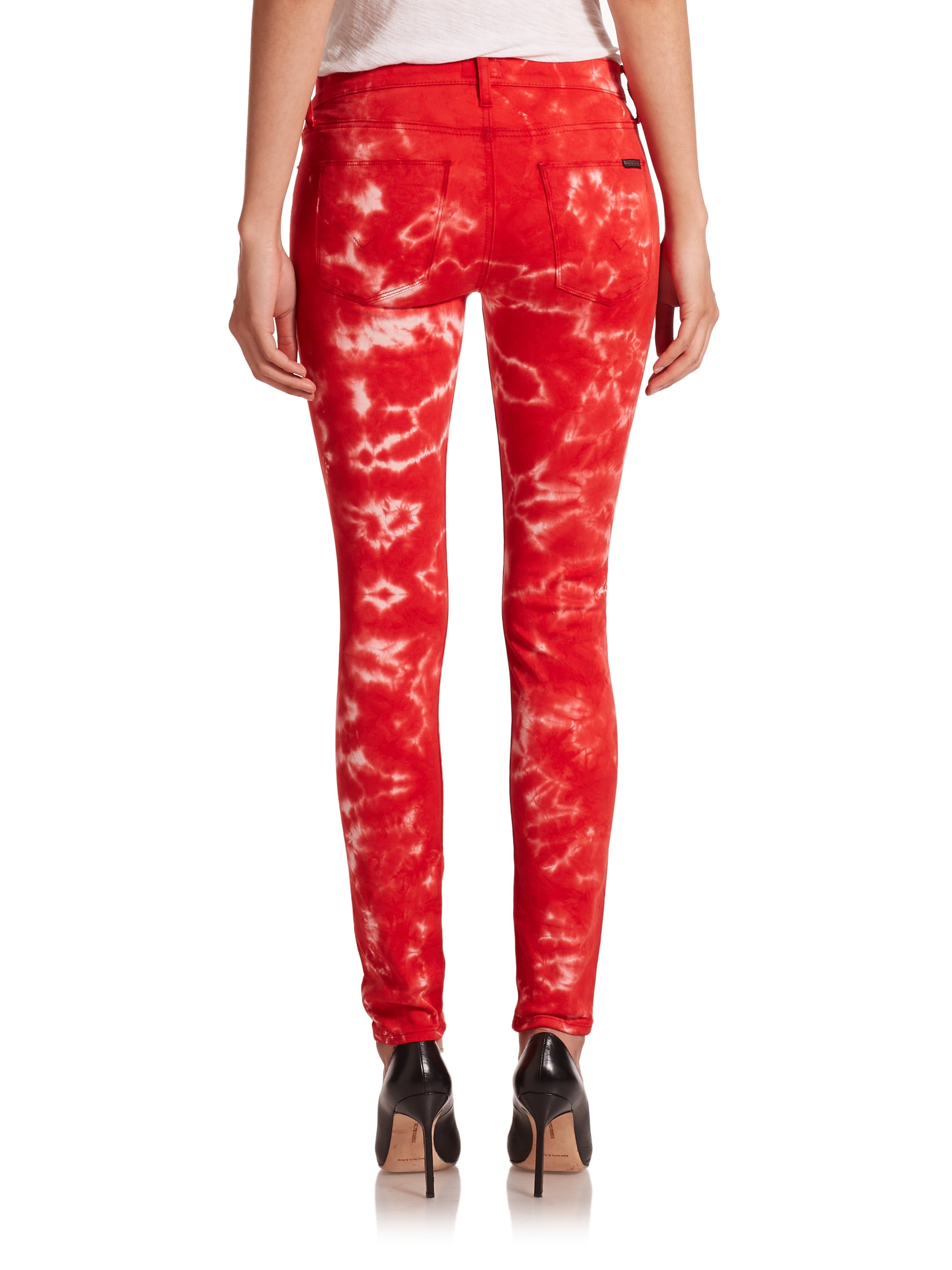 jeans with a red stripe