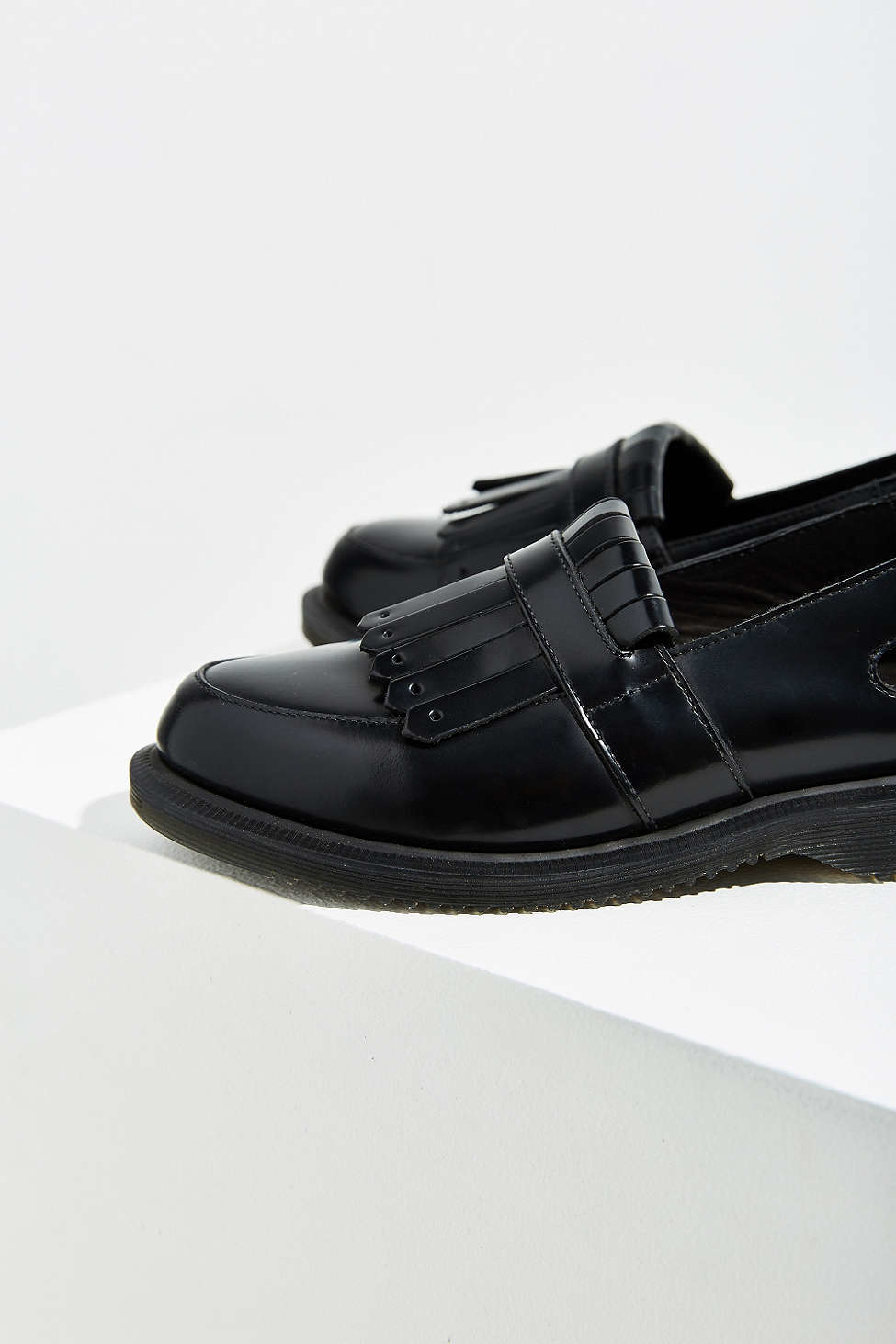 Dr. Martens Leather Valentine Slingback Loafer in Black | Lyst