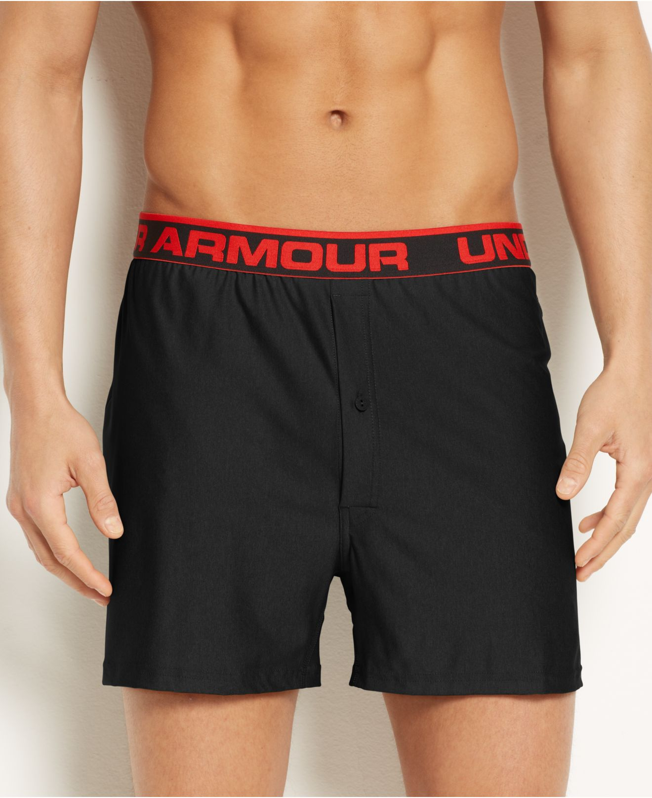 Vred Gylden anmodning Under Armour Original Knit Boxer Loose Fit in Black for Men | Lyst