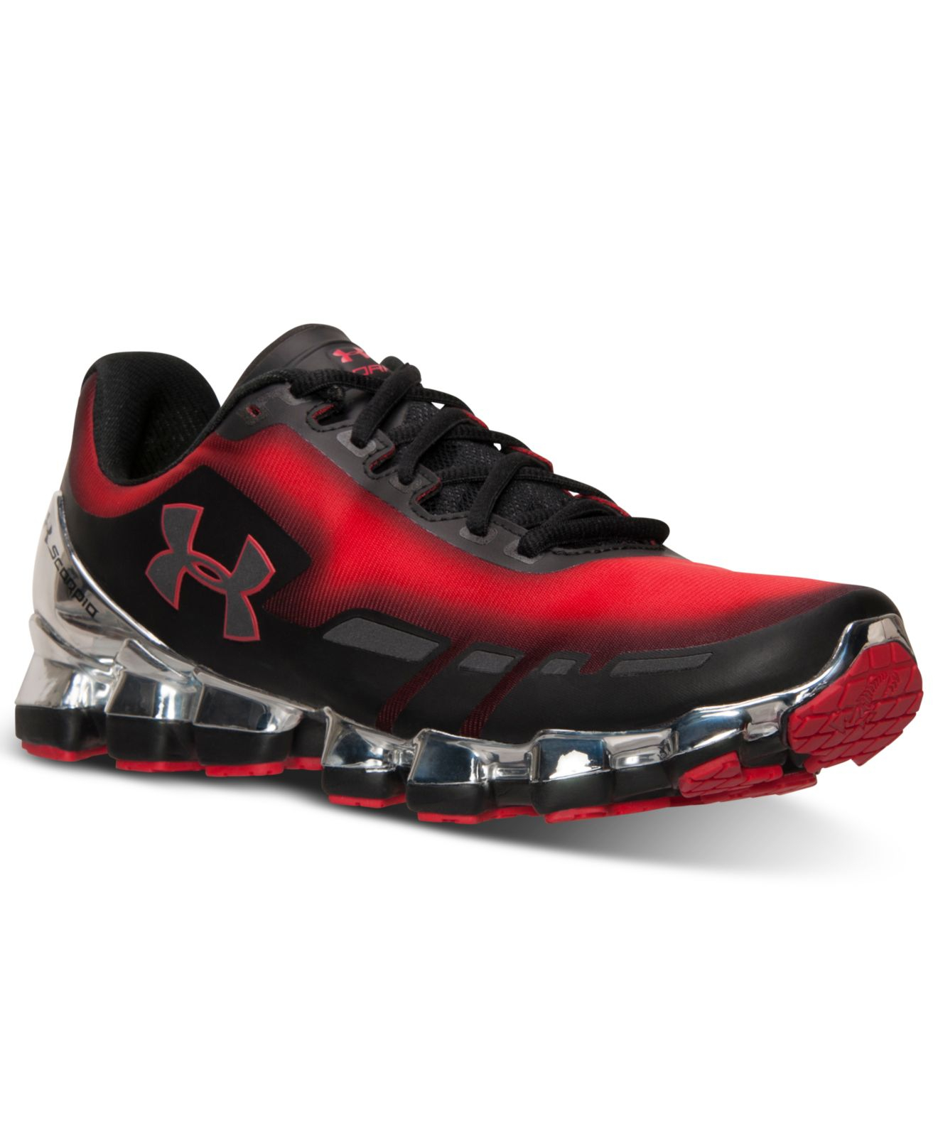 Under Armour Men'S Scorpio Chrome Running Sneakers From Finish Line in  Black for Men | Lyst