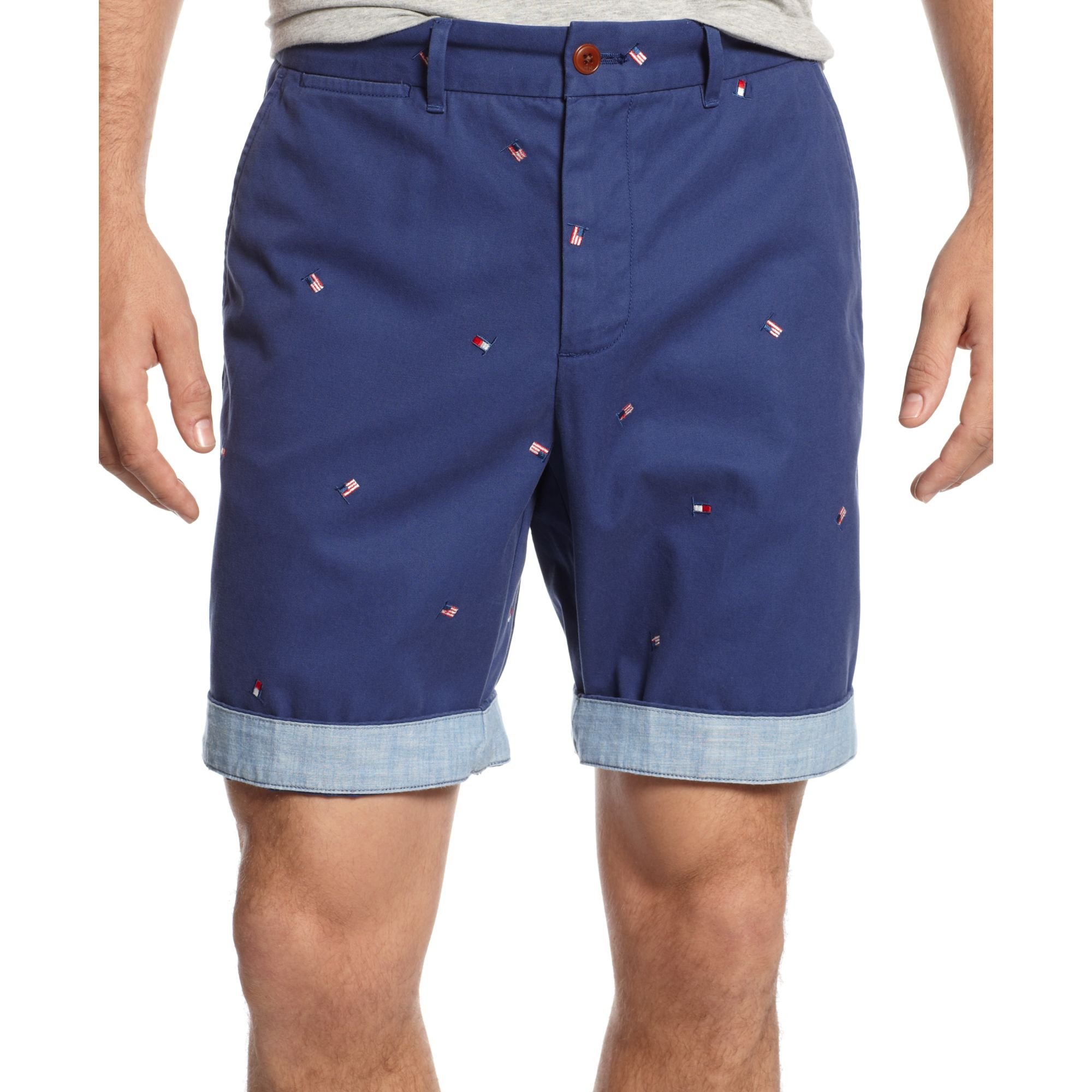 tommy hilfiger blue shorts