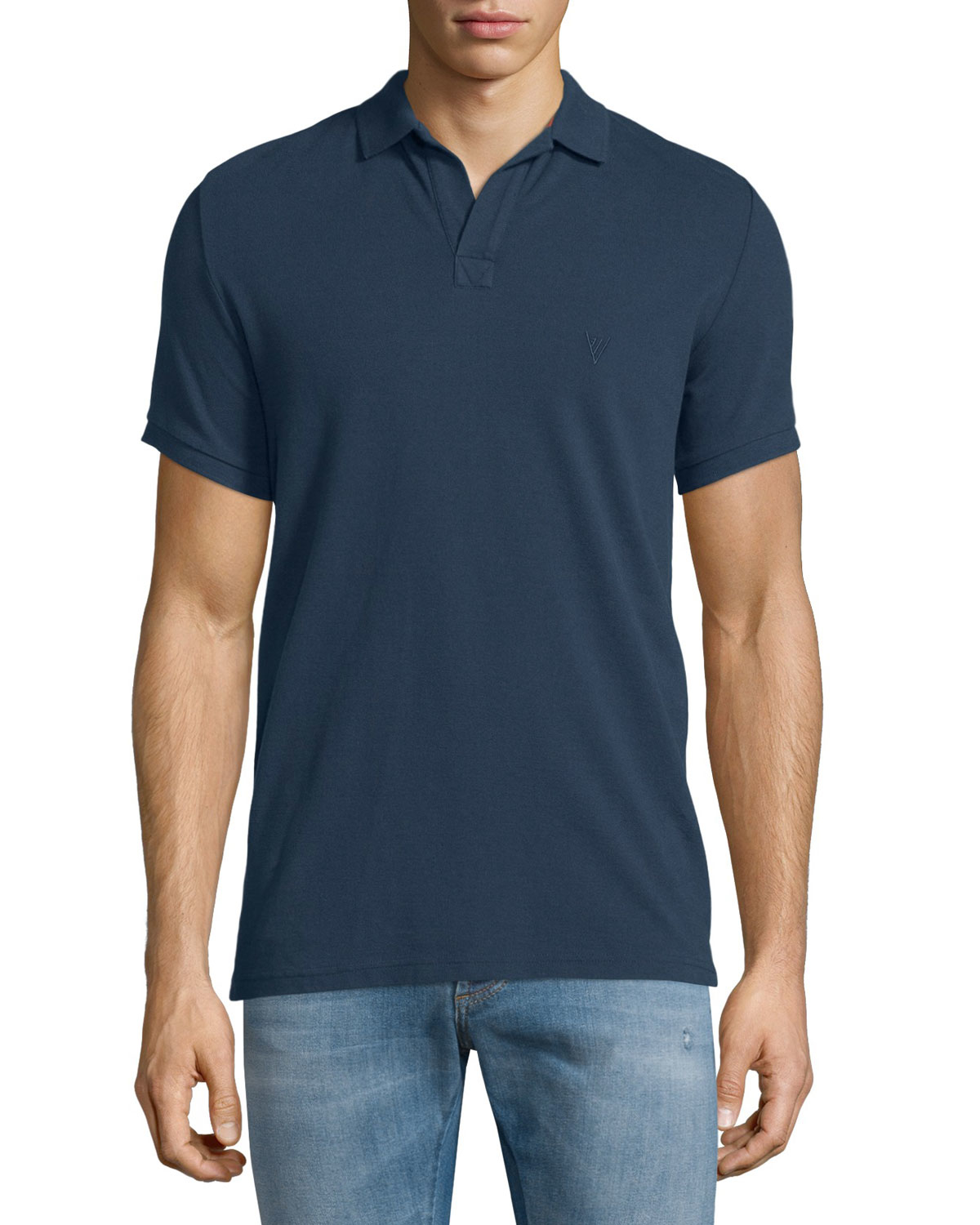 Lyst - Vilebrequin Johnny-collar Pique Polo Shirt in Blue for Men