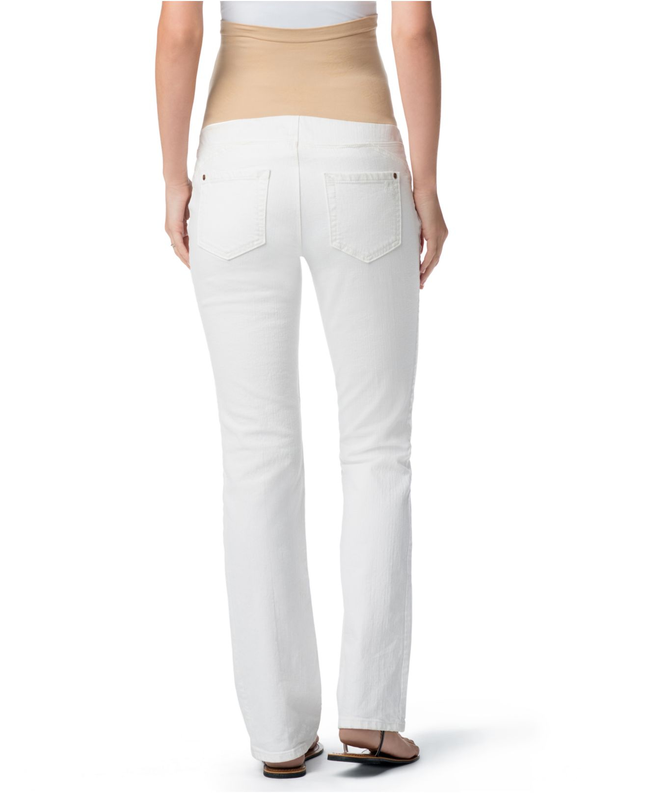 jessica simpson white maternity jeans