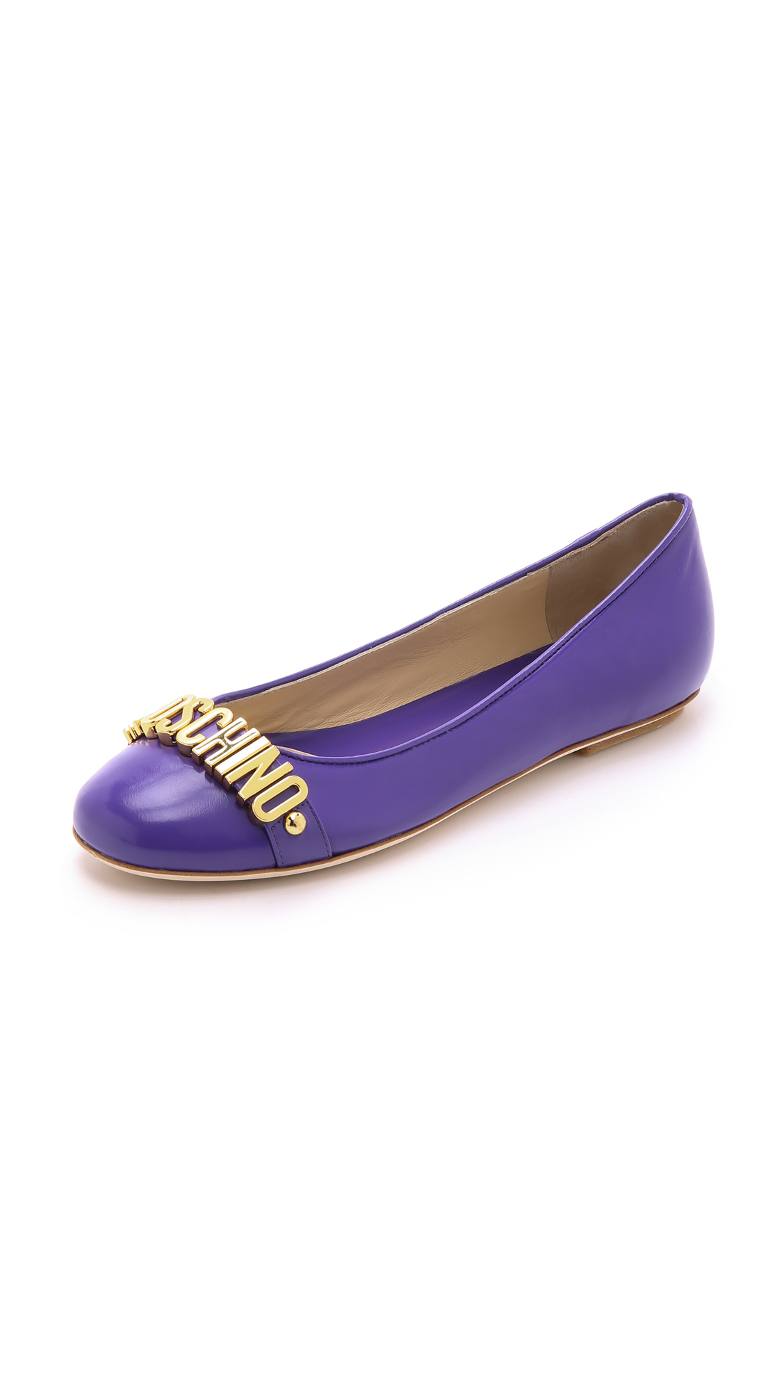 Lyst - Moschino Flats - Violet in Purple