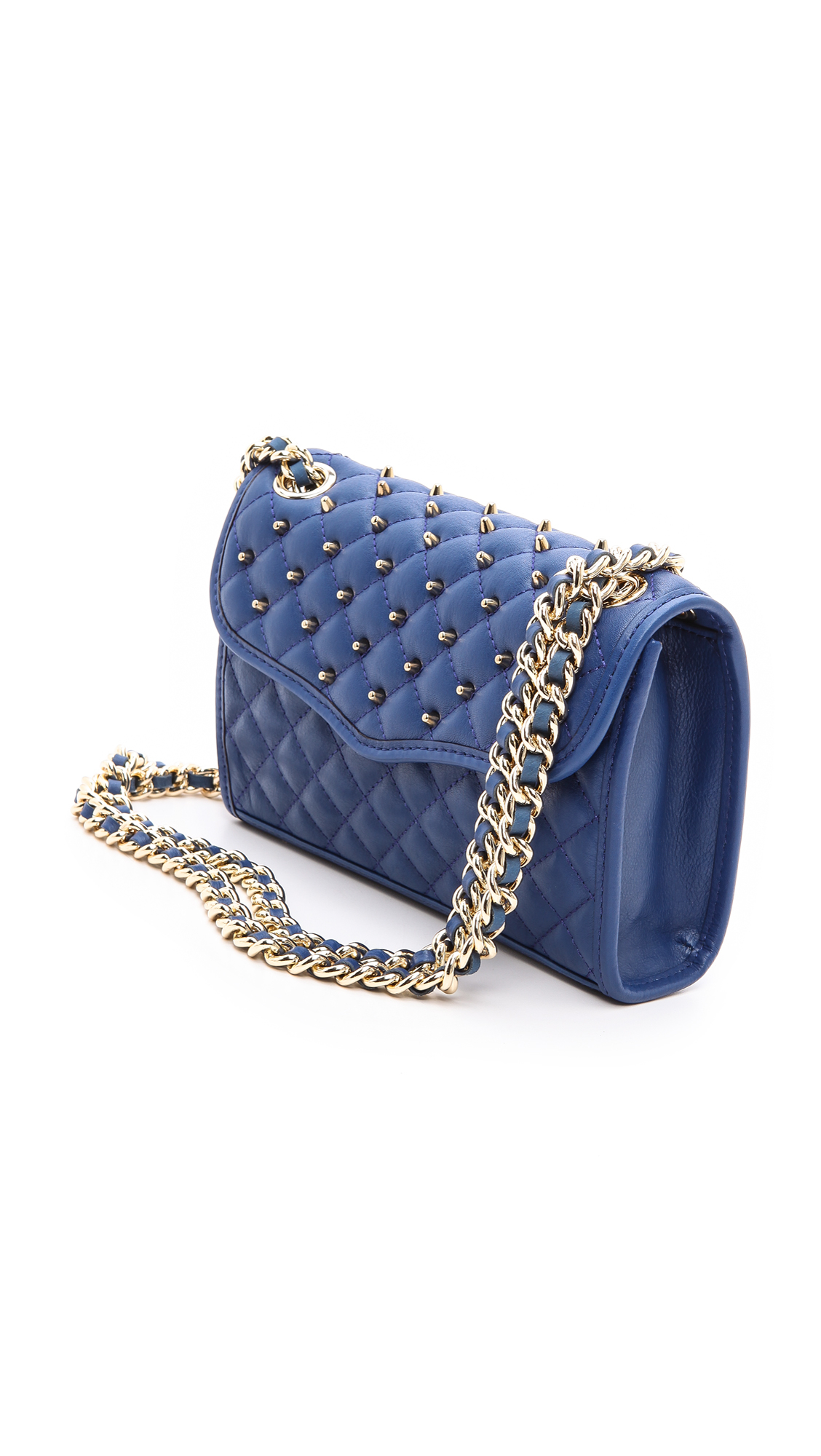 Rebecca Minkoff Studded Mini Affair Bag in Electric Blue (Blue) Lyst