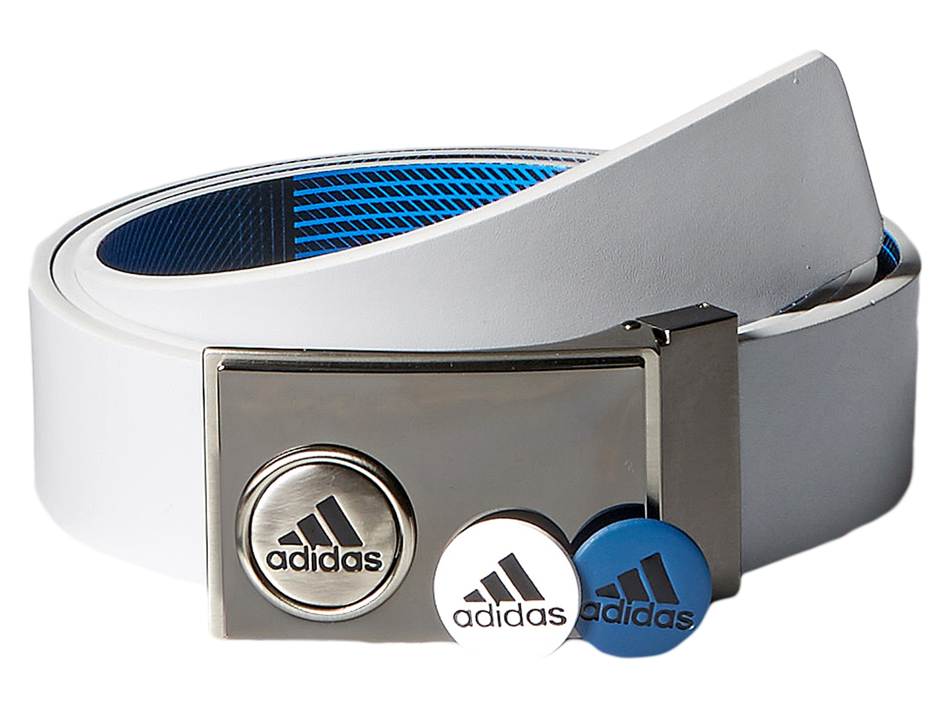 adidas Originals Leather Ball Marker Printed Belt in Blue for Men - Lyst