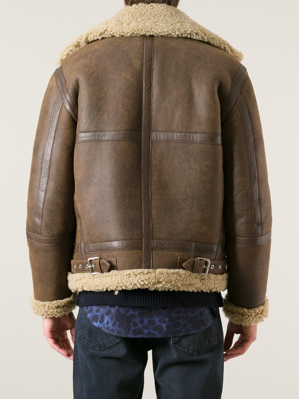 Acne studios shearling jacket men sale