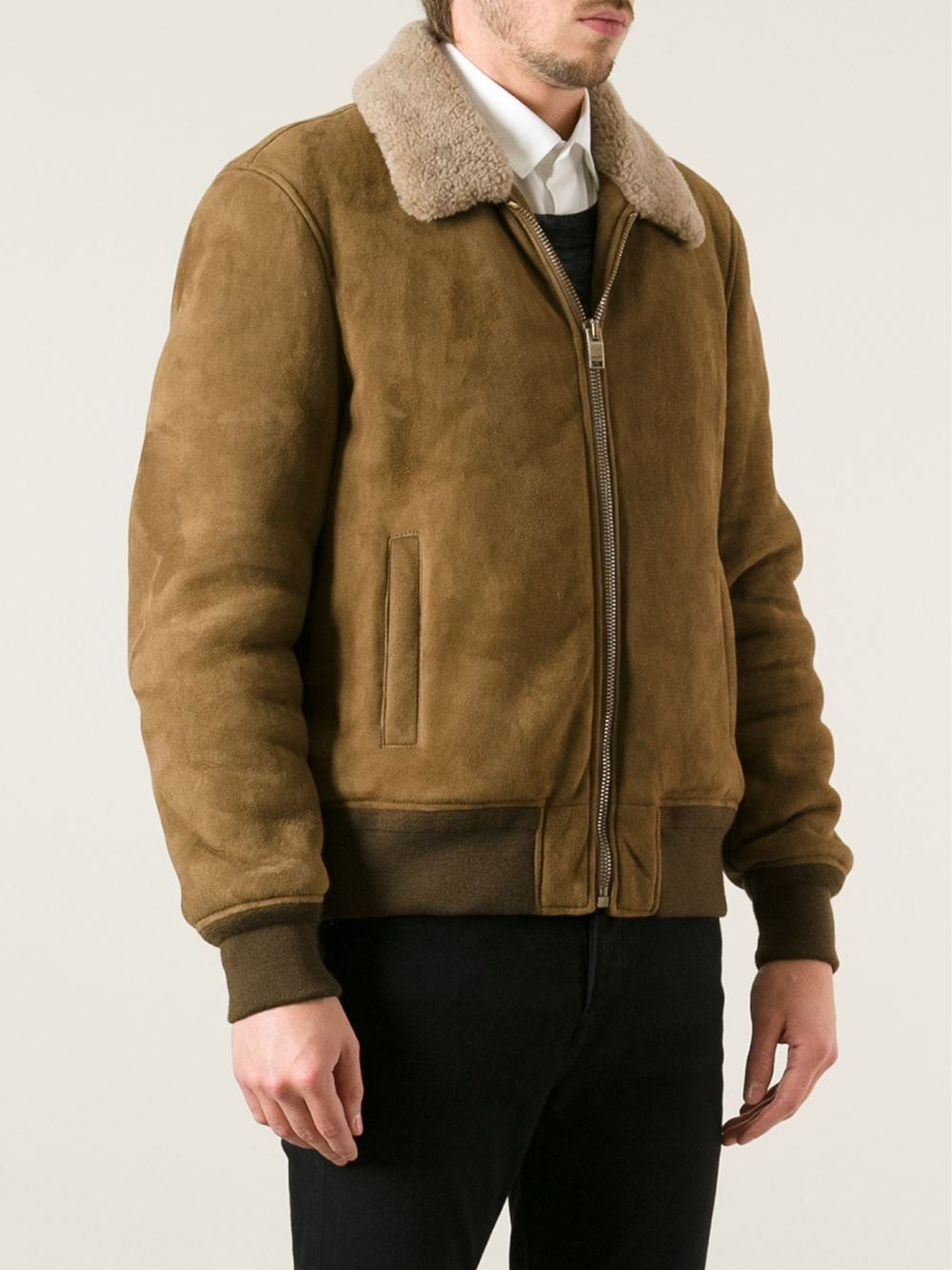 saint laurent flight jacket