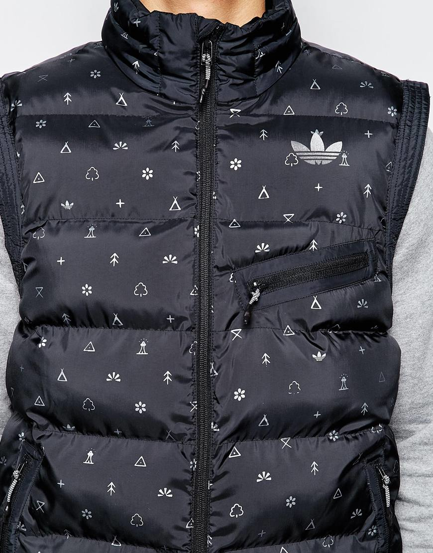 adidas gilet black