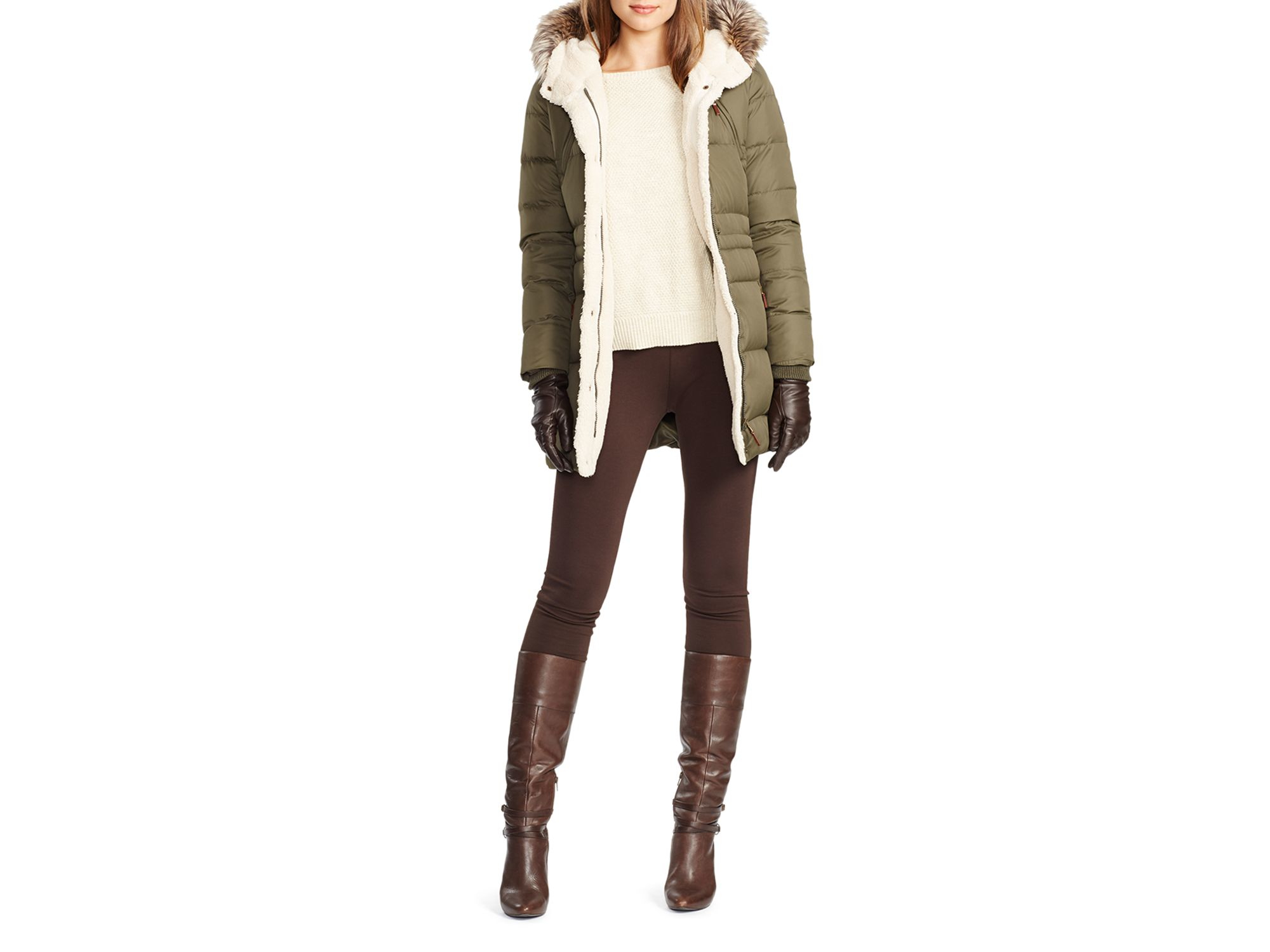 ralph lauren quilted parka