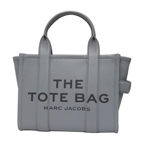 Marc Jacobs The Leather Mini Wolf Grey Tote Bag in Grey | Lyst UK