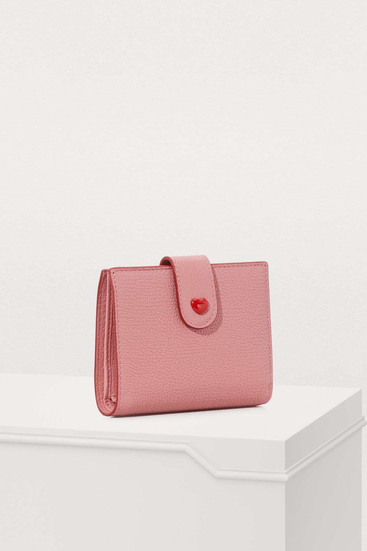 Miu Miu Forever Small Wallet in Pink | Lyst