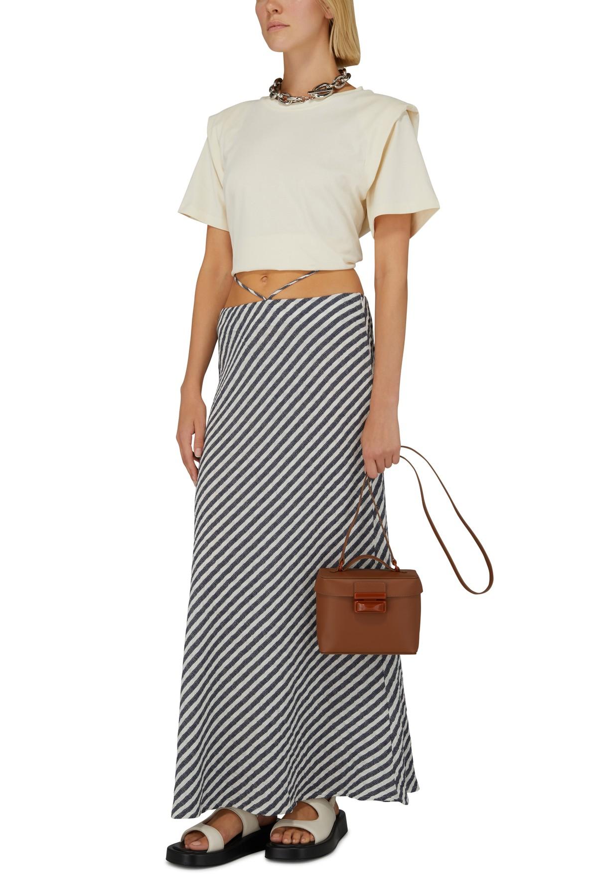 Musier Paris Tihilia Long Skirt in Gray | Lyst