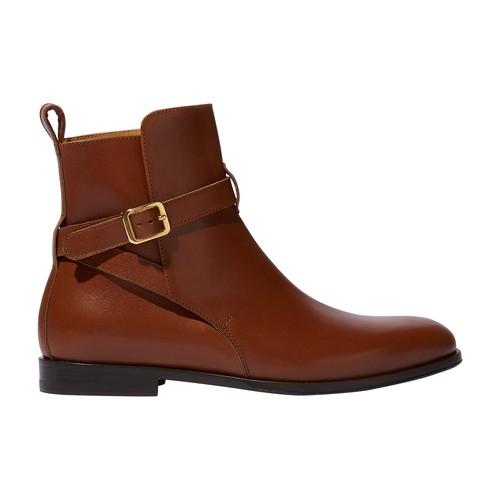 SCAROSSO Leather Lara Boots in Cognac_calf (Brown) | Lyst