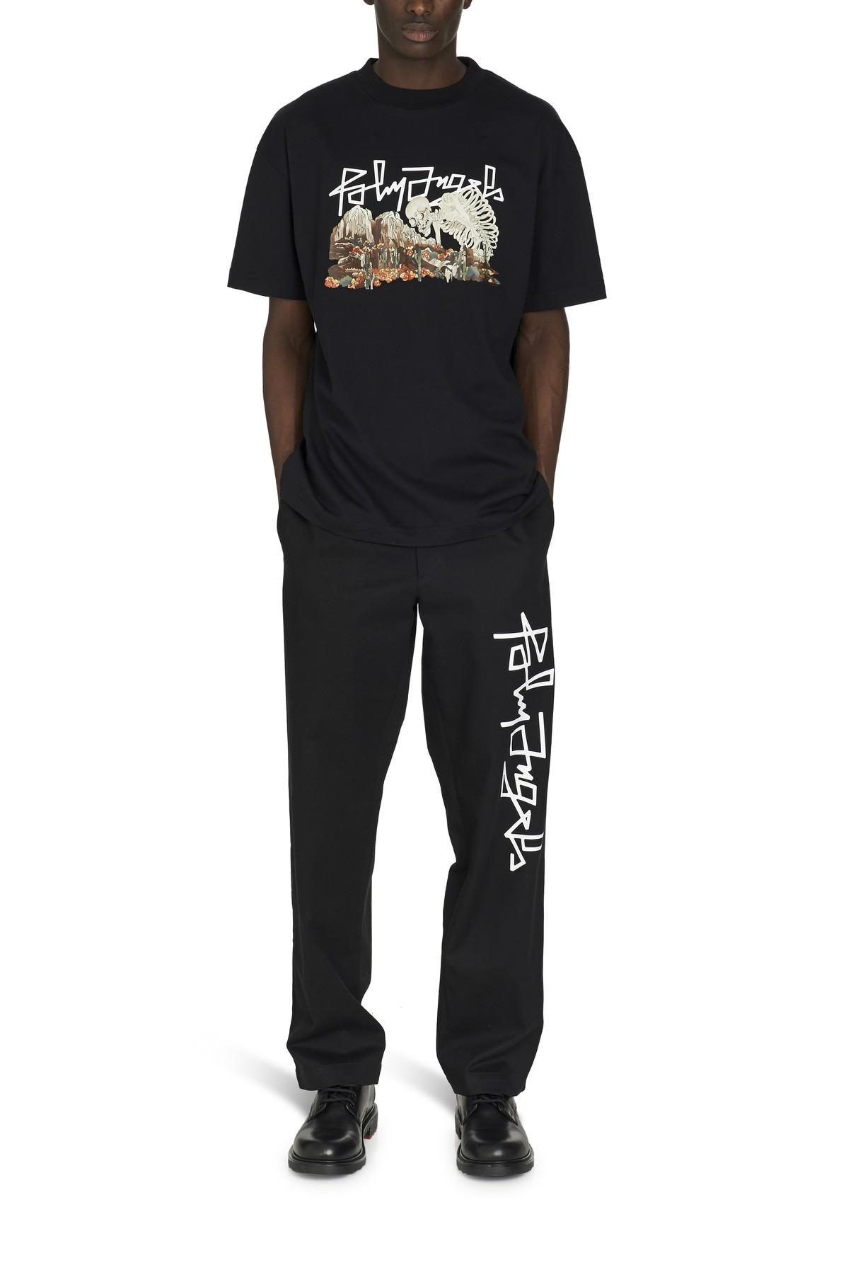 Palm Angels Desert Skull T-shirt in Black for Men - Lyst