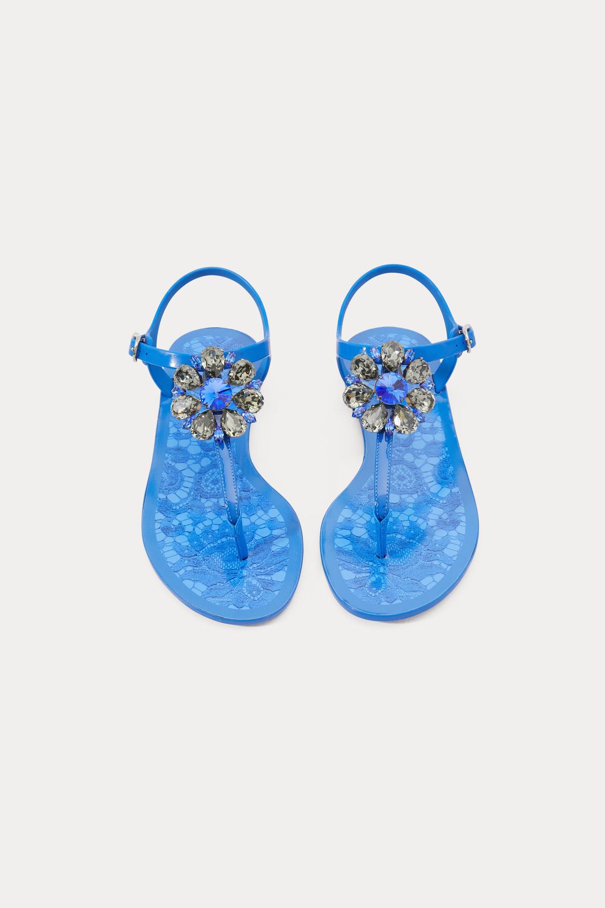 Dolce & Gabbana Jelly Sandals in Blue | Lyst