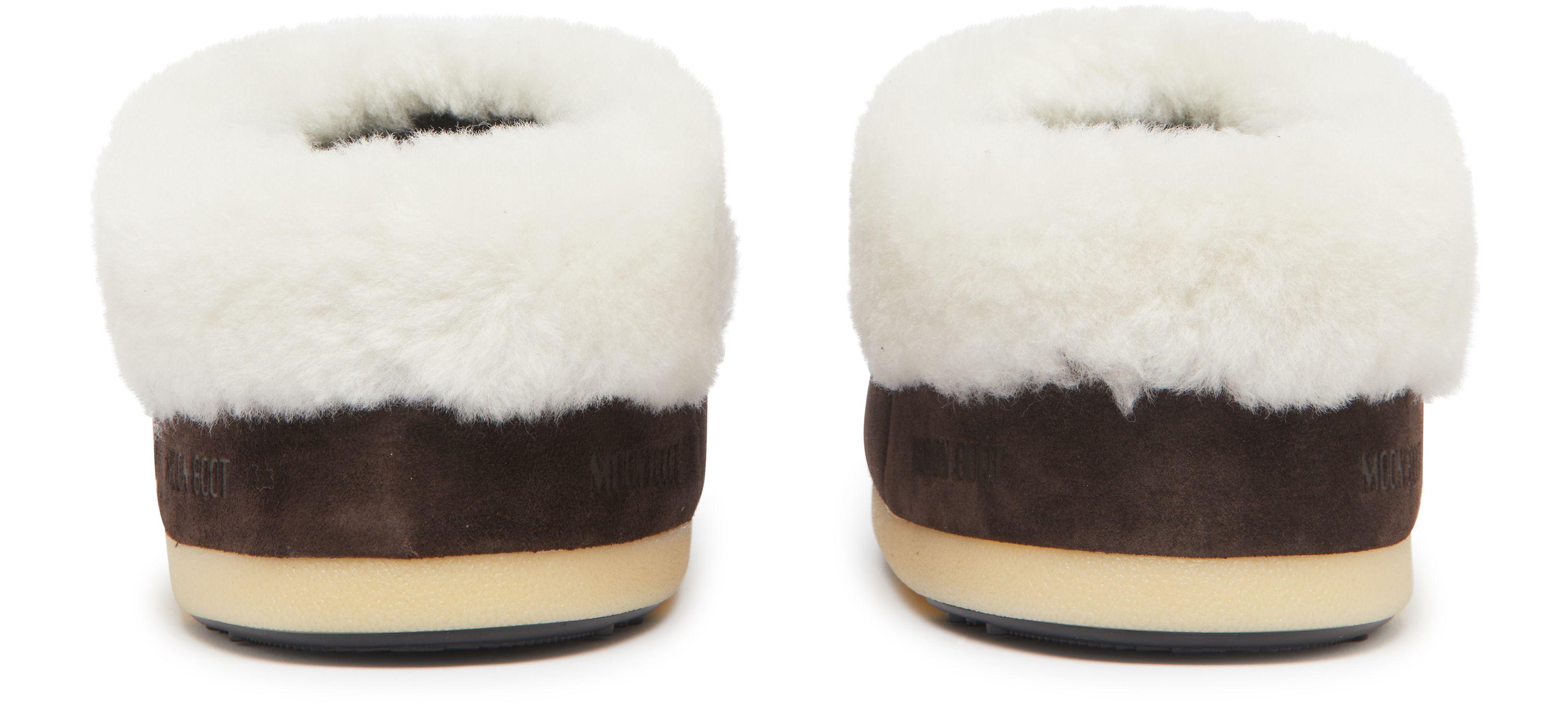 サンダル・ミュール MOON BOOT Suede Beads Mules Brown SUEDE BEADS BROWN MULES | Moon Boot®