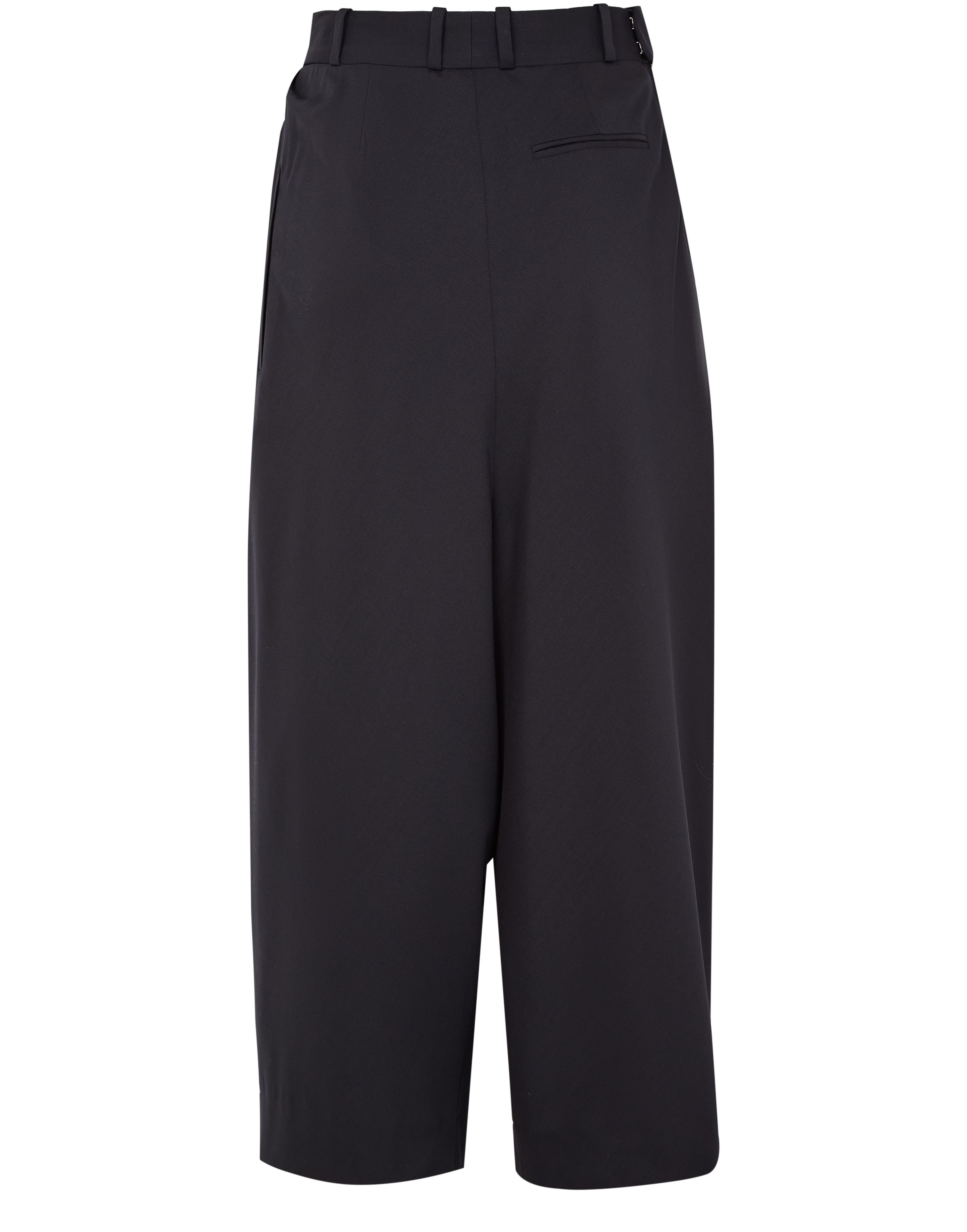 Loewe Draped Cropped Pants in Black | Lyst