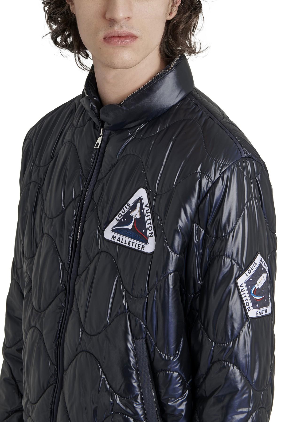Down Jacket In Satin Nylon With Louis Vuitton Patch - Ready to