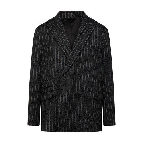 Acne Studios Junit Pinstripe Jacket in Black for Men | Lyst