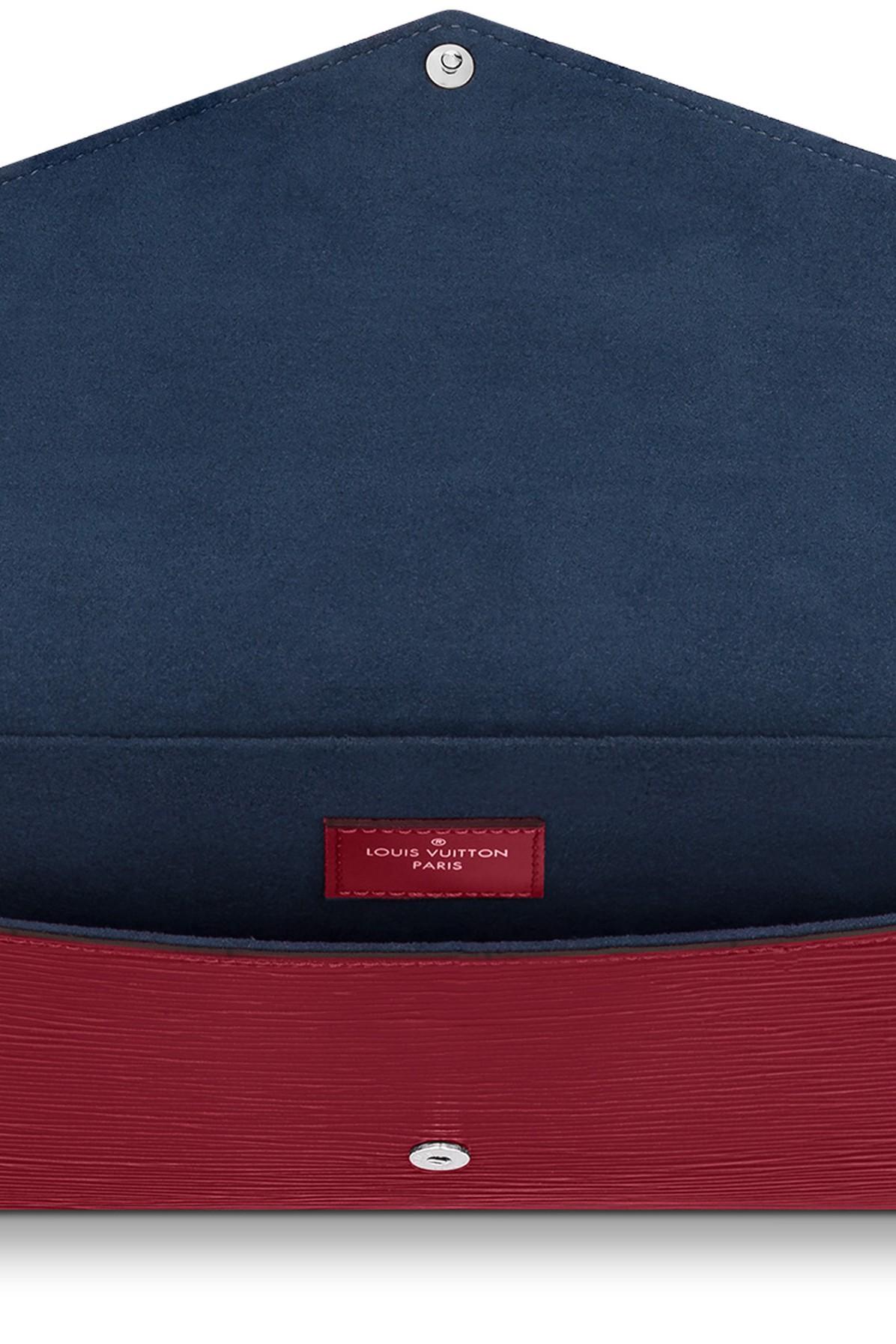 Louis Vuitton Pochette Felicie Red Leather ref.178126 - Joli Closet
